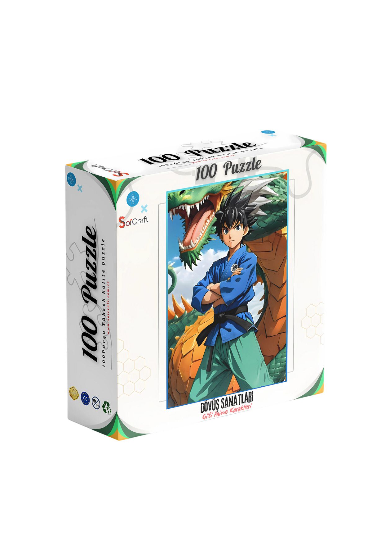 Soi Craft 100 Parça Puzzle Çift Tasarım Tek Kutu Dövüş Sanatları
