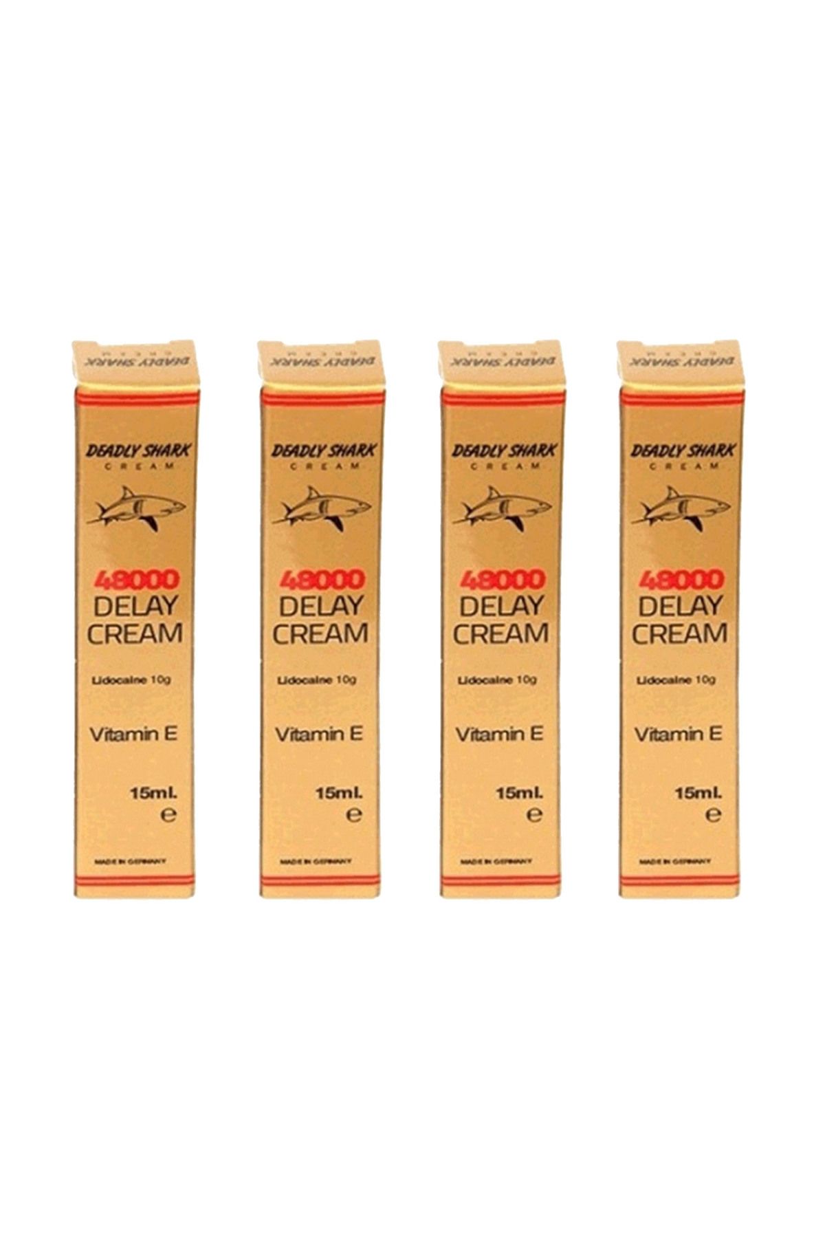 DEADLYSHARK 4lü set etkili krem GECKTİRİCİ - Krem 4 Adet / 48000 power Gizli Gönderim