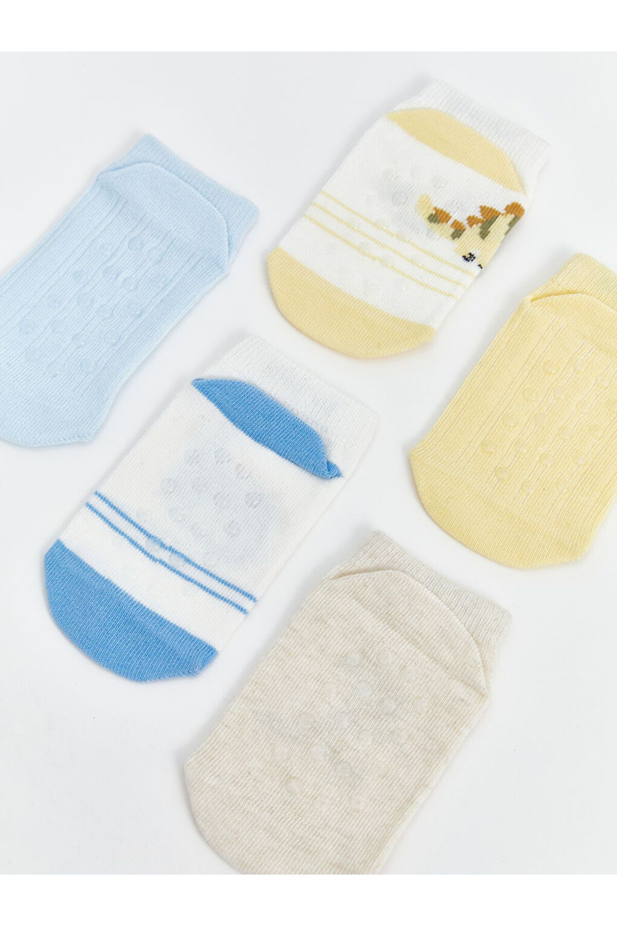 LC Waikiki-New Season Printed Baby Boy Booties Socks 5-Piece - S5Ej31Z1 4