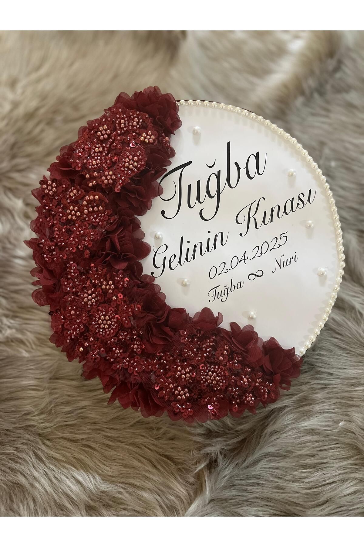 TAN EVENT Vip Gelin Defi,Gelin Tefi,İşlemeli Gelin Defi