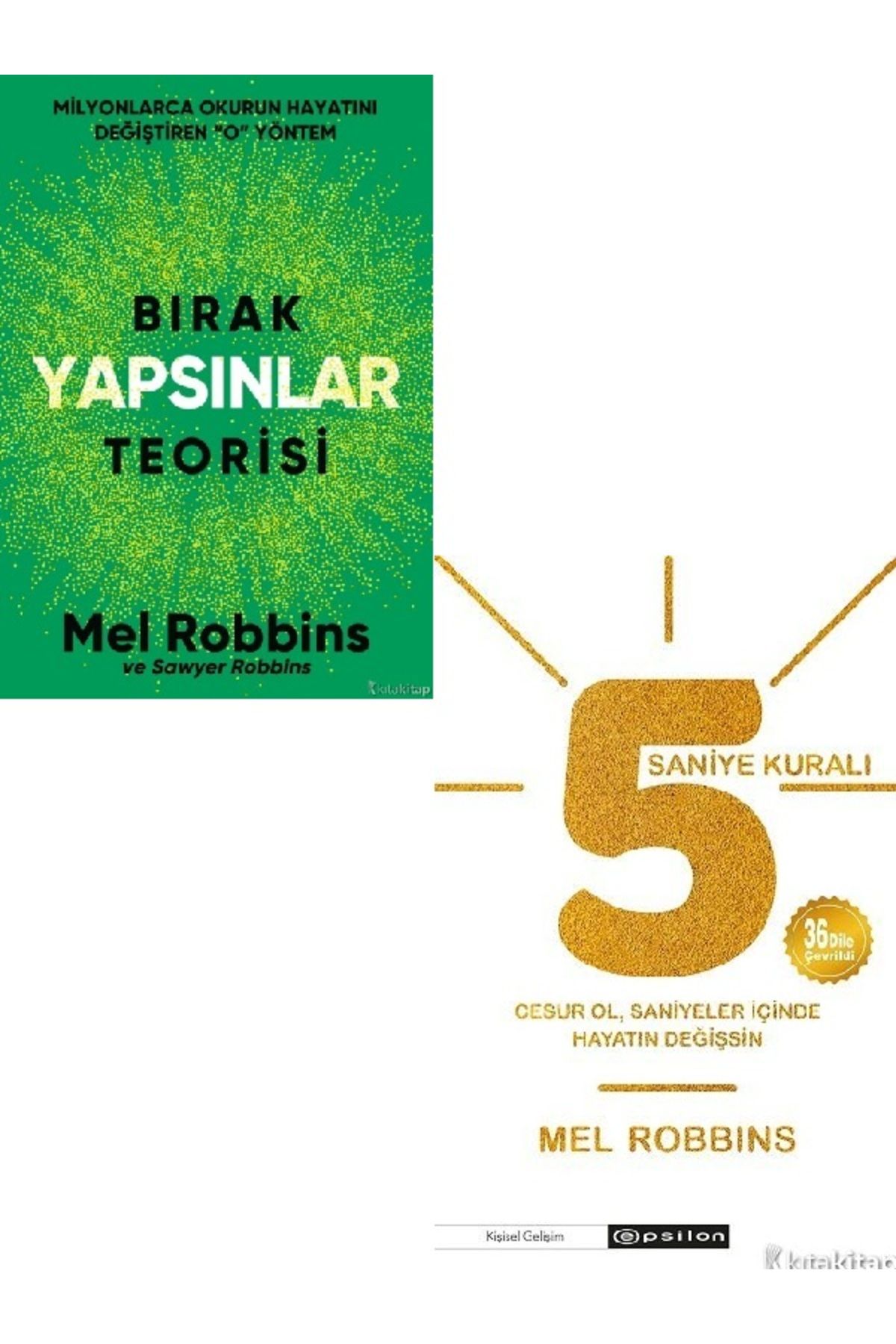 Destek Yayınları Bırak Yapsınlar Teorisi - 5 Saniye Kuralı - Mel Robbins 2 KİTAP SET ( ÜCRETSİZ KARGO )