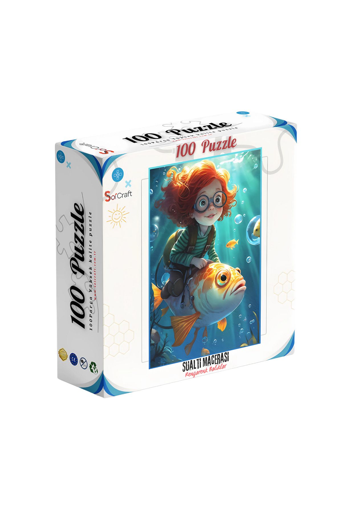 Soi Craft 100 Parça Puzzle Çift Tasarım Tek Kutu Sualtı Macerası