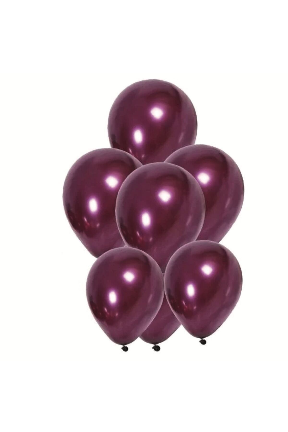 PARTİMİO PARTİ MALZEMELERİ 10'lu Metalik Bordo Balon 12'' 30cm
