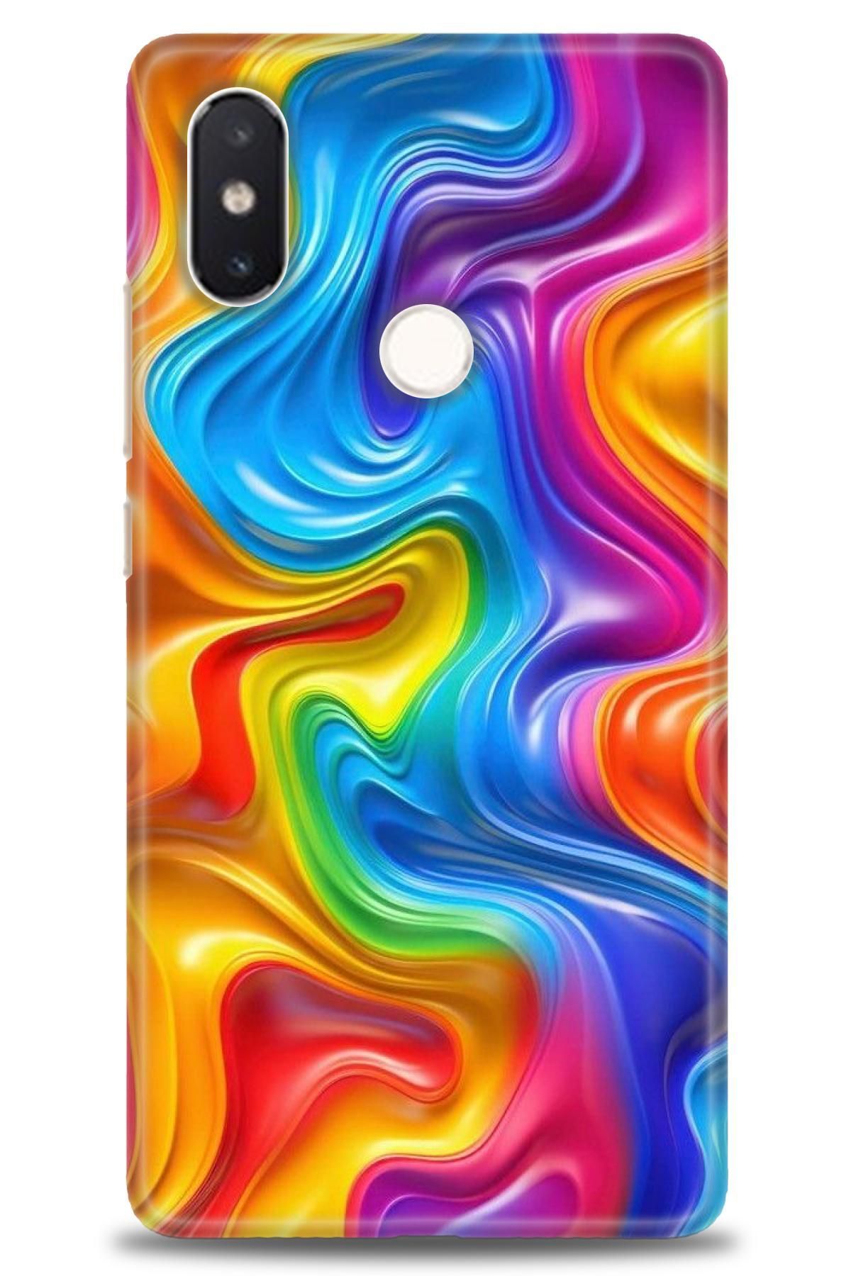 CooperTech Xiaomi Mi 8 SE İle Uyumlu HD Baskılı Desenli Silikon Kılıf - 552