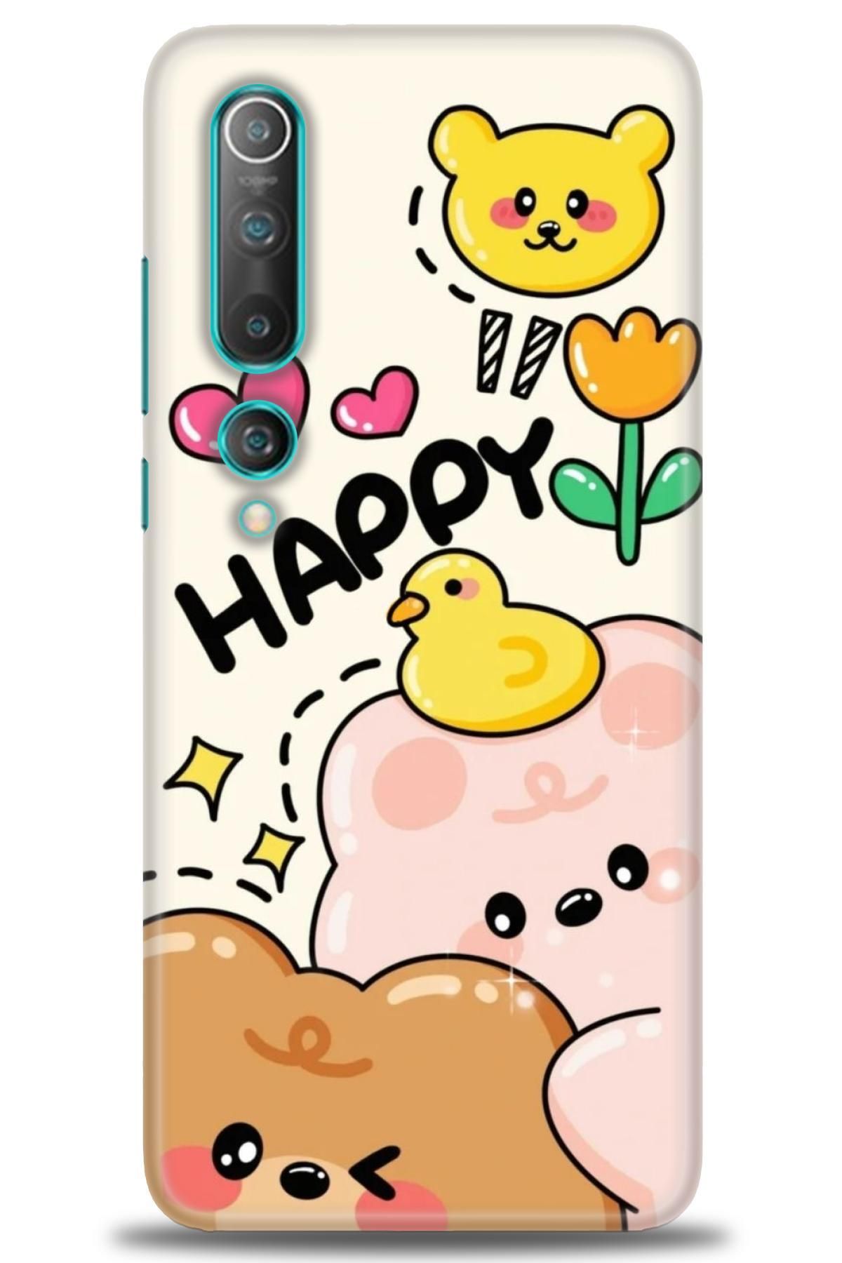 CooperTech Xiaomi Mi 10 İle Uyumlu HD Baskılı Desenli Silikon Kılıf - 302
