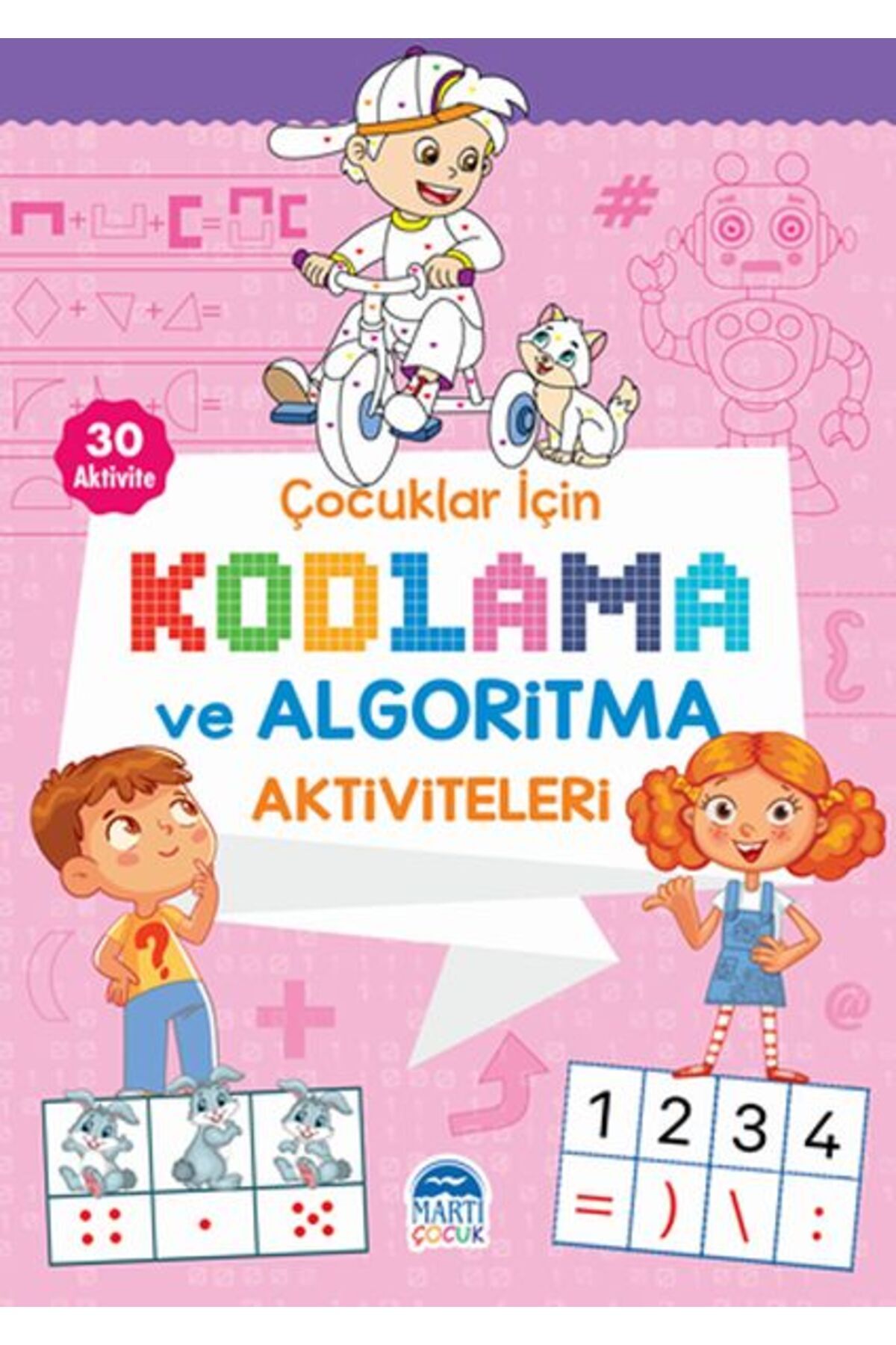 Artemis Yayınları Çocuklar İçin Kodlama ve Algoritma Aktiviteleri - Pembe