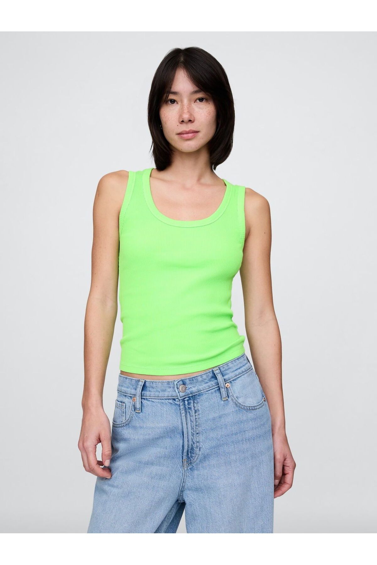 GAP Rib Scoop Tank Top