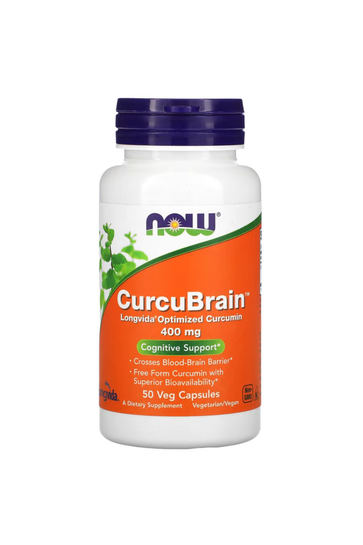Now Foods , CurcuBrain, Cognitive Support, 400 mg, 50 Veg Capsules