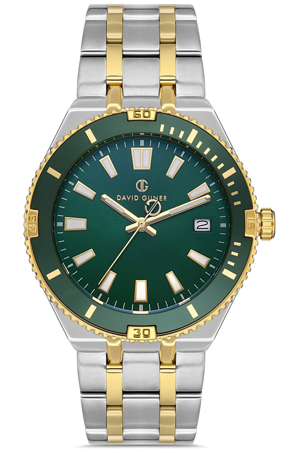 DAVID GUNER DAVİD GÜNER ERKEK KOL SAATİ DG-8418GA-D10 43 MM METAL-GOLD