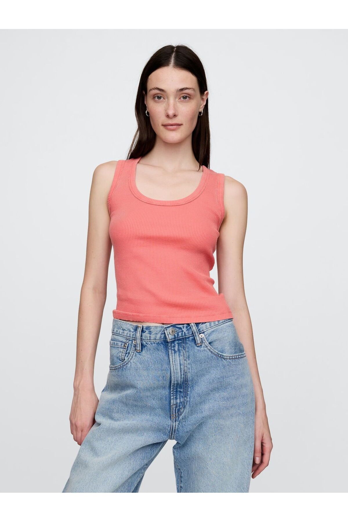 GAP Rib Scoop Tank Top