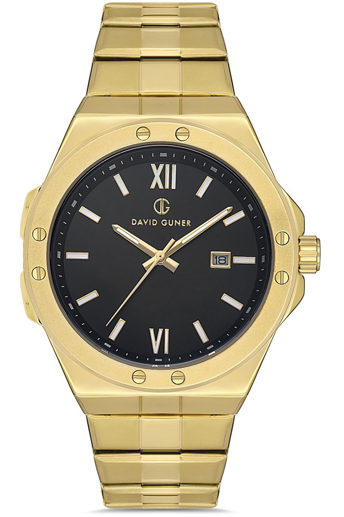 DAVID GUNER DAVİD GÜNER ERKEK KOL SAATİ DG-8608GA-B2 43 MM GOLD