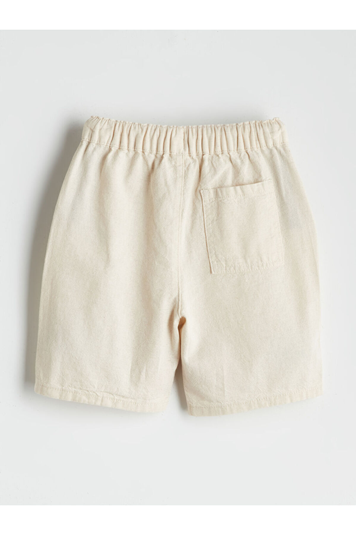 LC Waikiki-Sparkling Selections from Shining Store |   Boys' Linen Shorts with Elastic Waistband and Pockets 4
