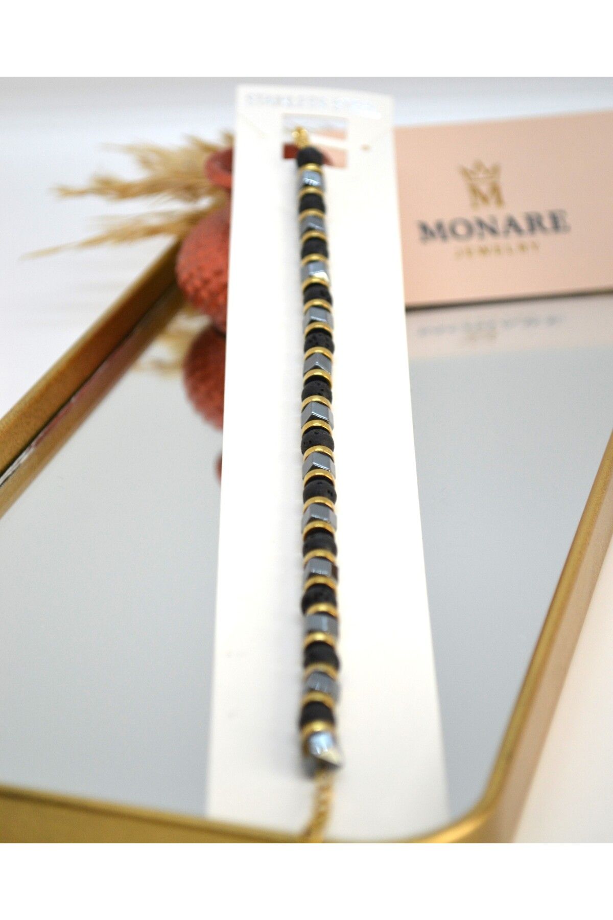 MONARE JEWELRY Monare Kadın Çelik Bileklik Kararmaz Suya Dayanıklı Antialerjik