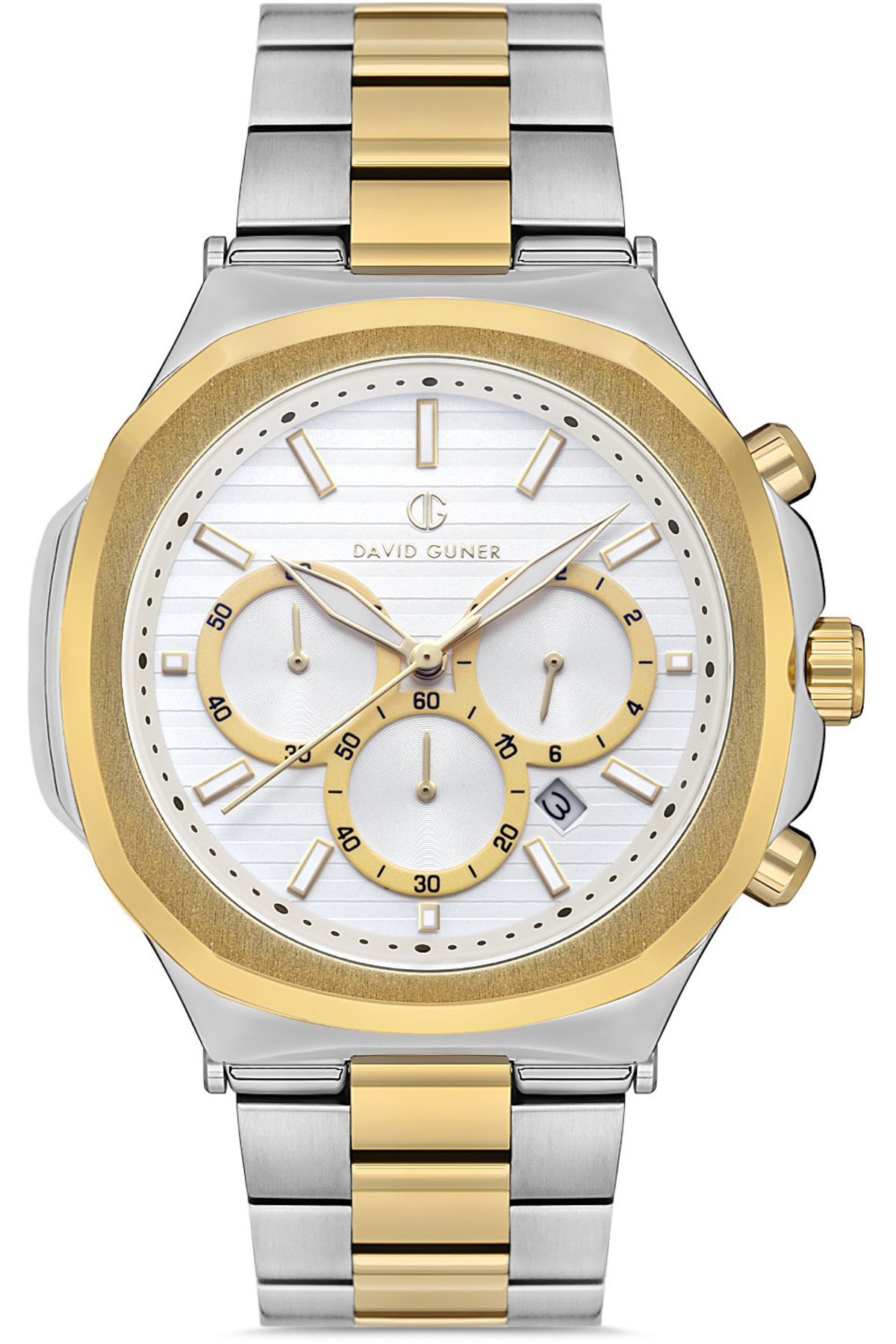 DAVID GUNER DAVİD GÜNER ERKEK KOL SAATİ DG-8522GA-D1 45 MM METAL-GOLD