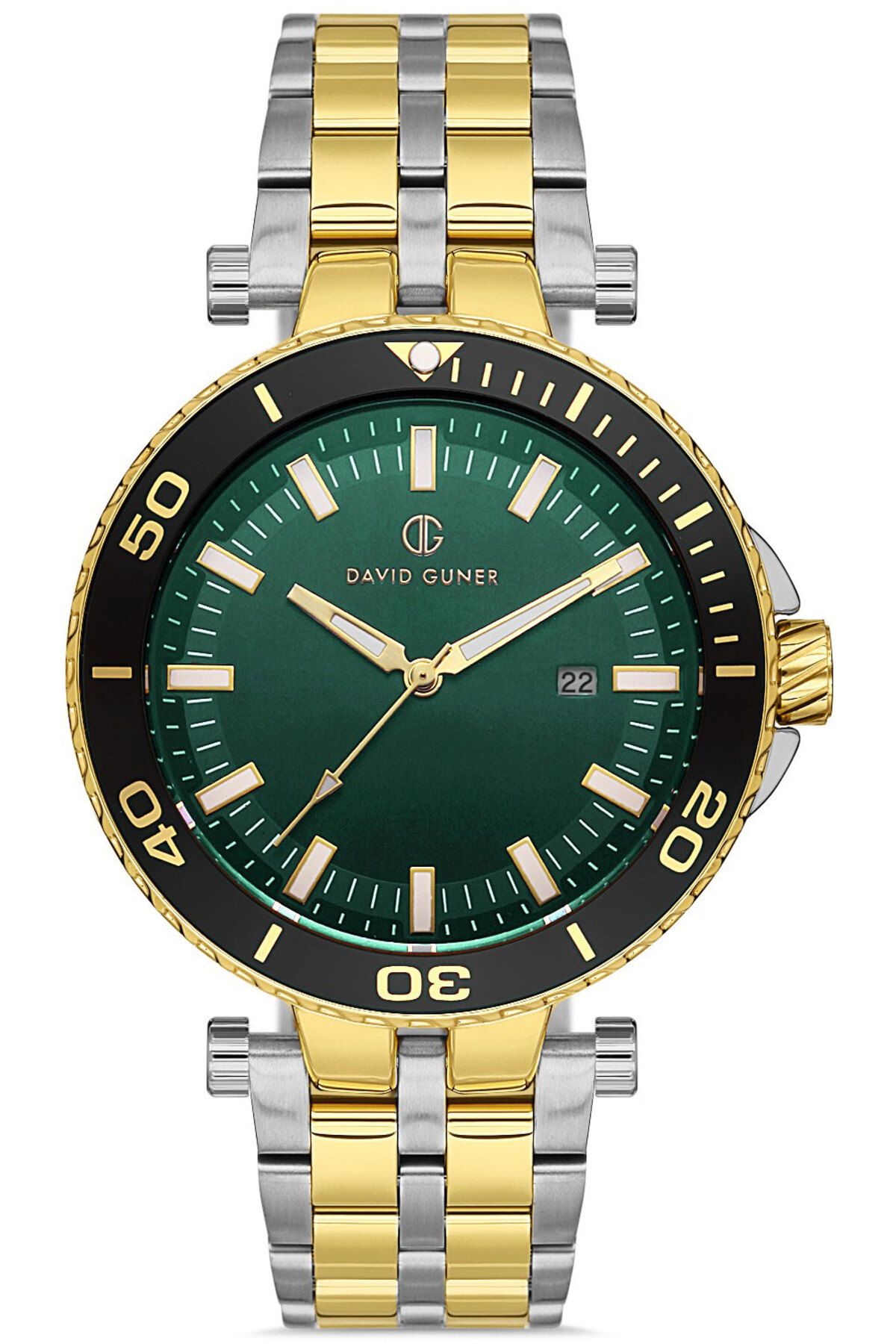 DAVID GUNER DAVİD GÜNER ERKEK KOL SAATİ DG-8393GA-D10 43 MM METAL-GOLD
