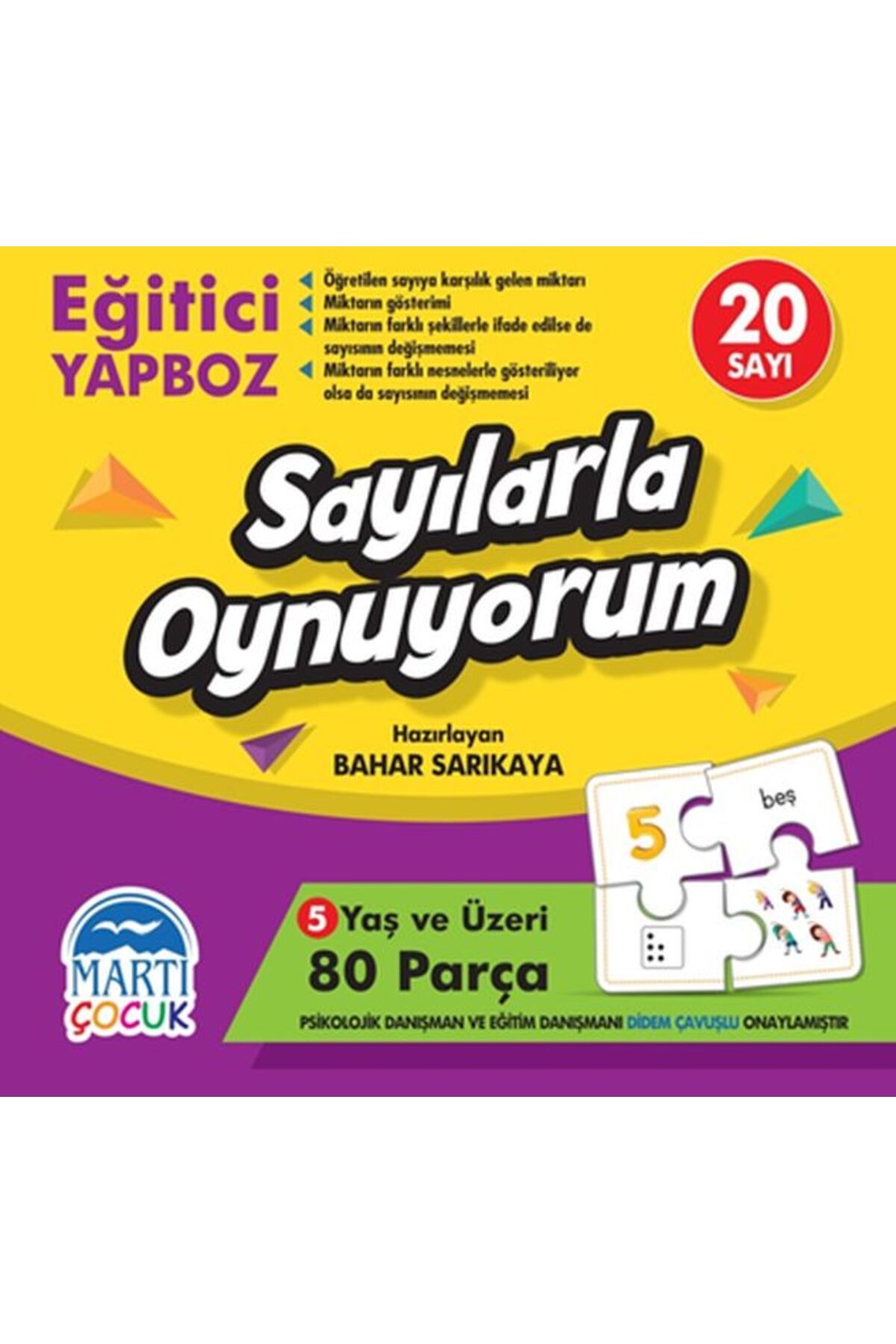 Artemis Yayınları Sayılarla Oynuyorum - Eğitici Yapboz