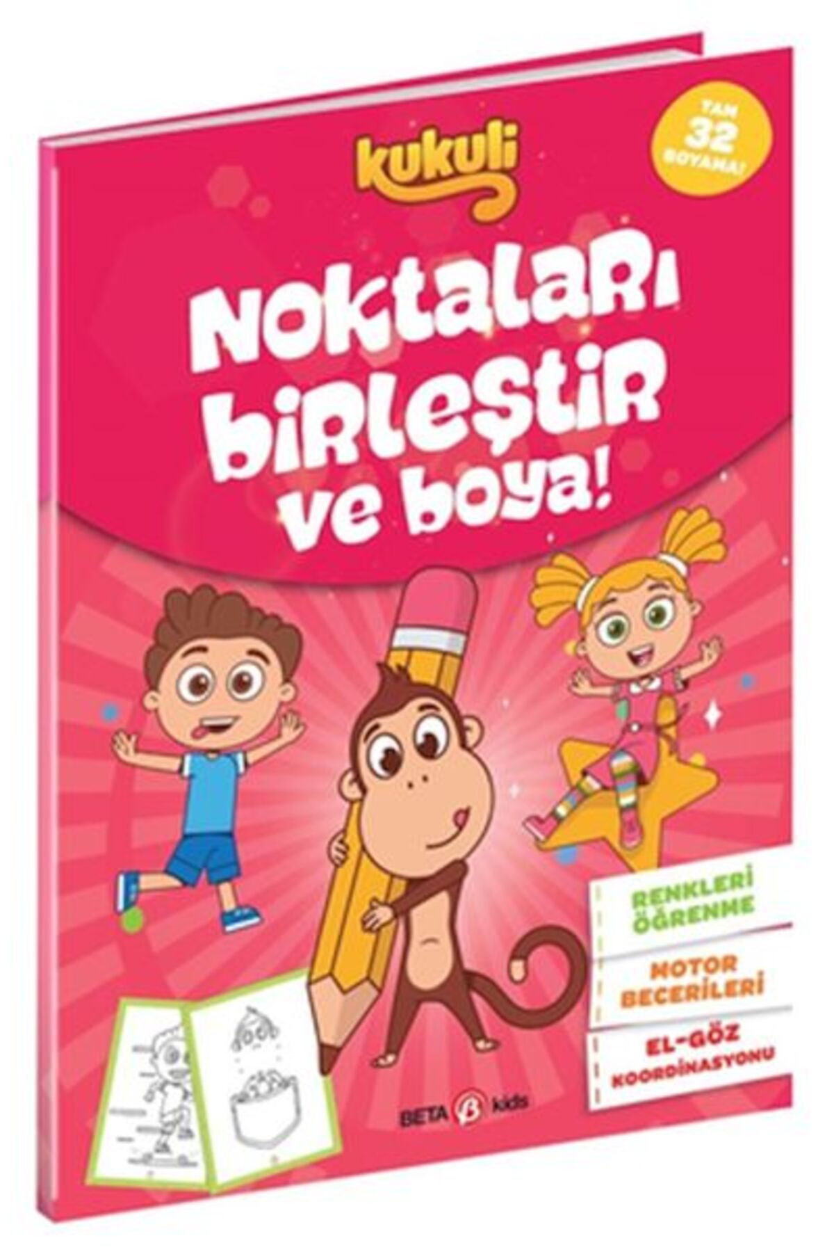 Beta Kids Yayınları Kukuli Noktaları Birleştir ve Boya!