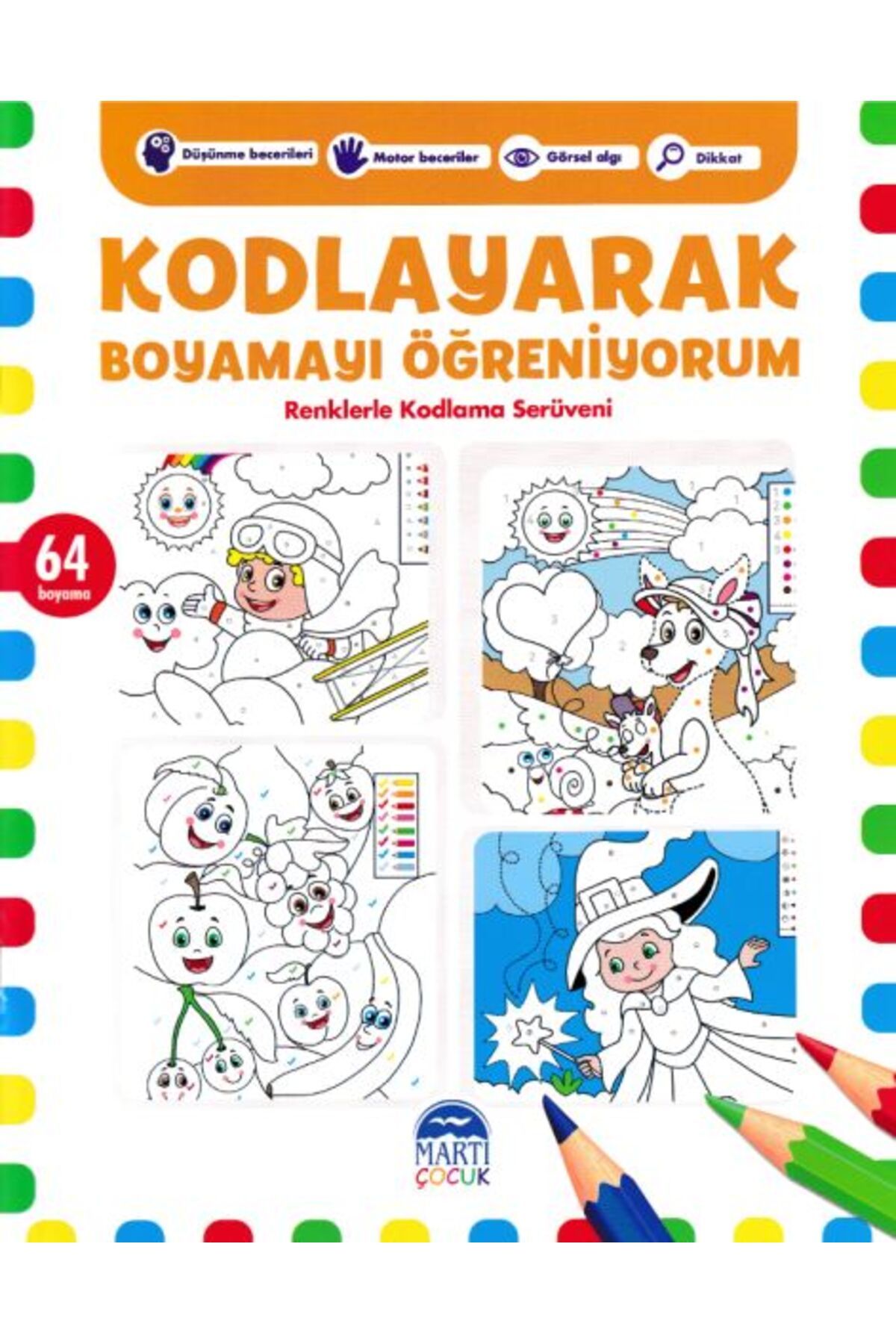 Artemis Yayınları Kodlayarak Boyamayı Öğreniyorum 7 - Renklerle Kodlama Serüveni