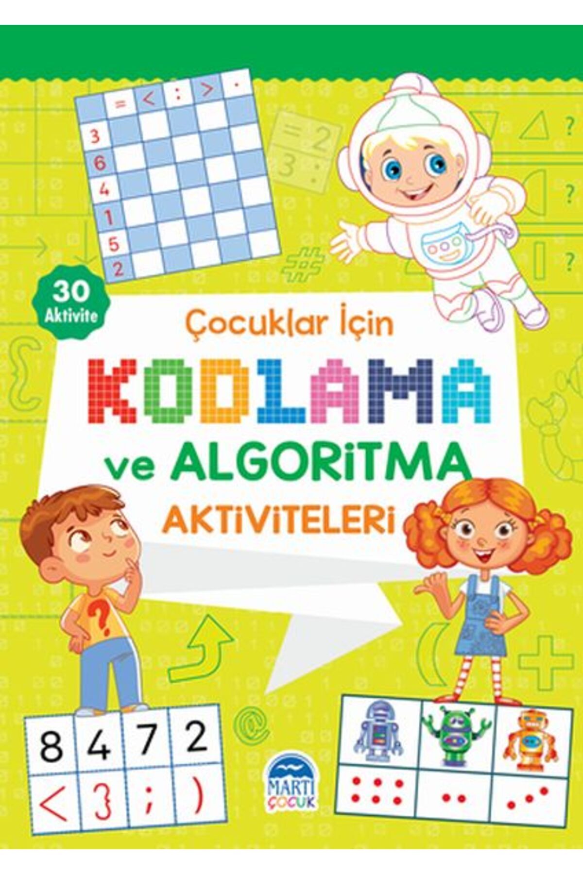 Artemis Yayınları Çocuklar İçin Kodlama ve Algoritma Aktiviteleri - Yeşil