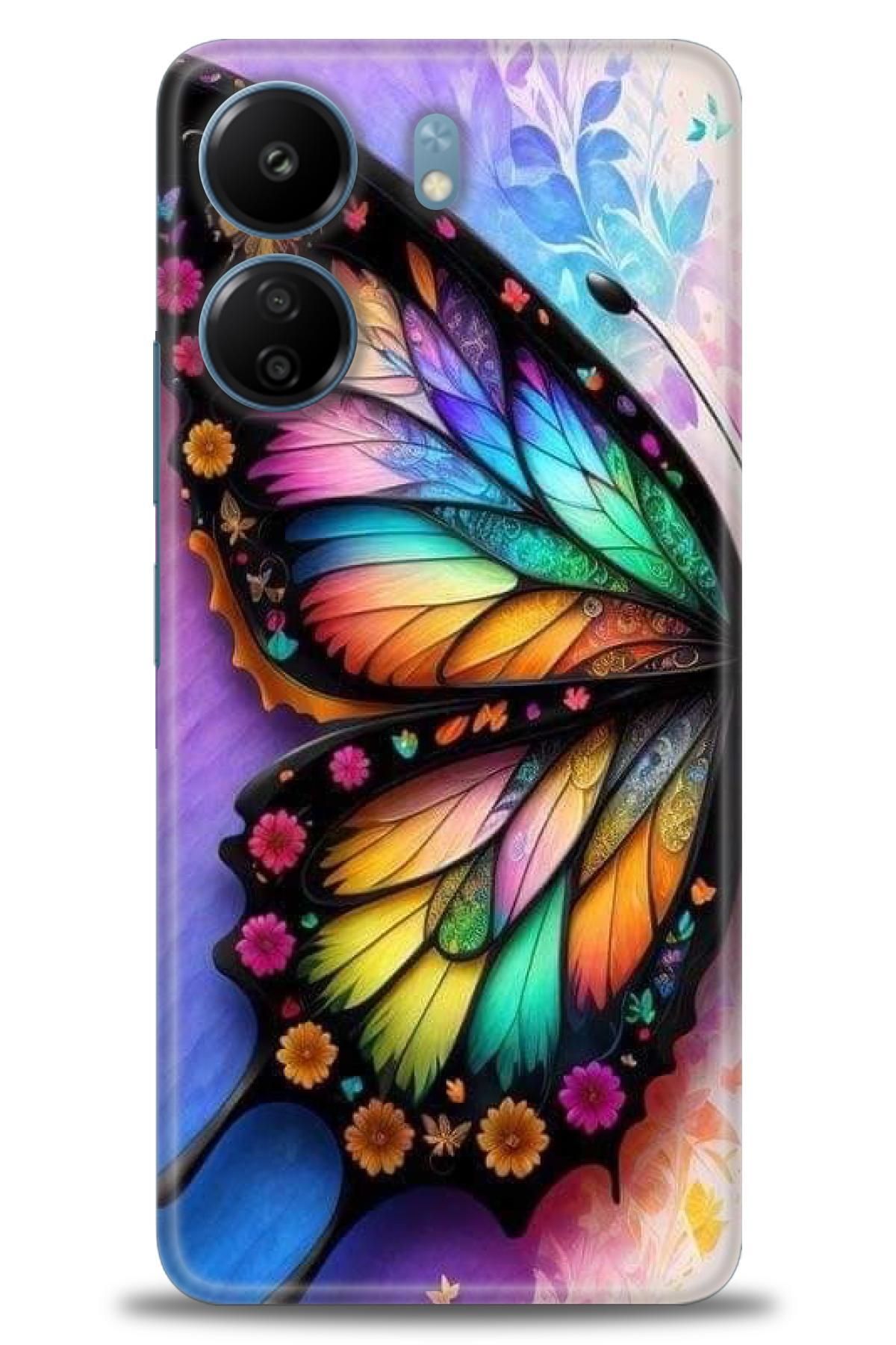 CooperTech Xiaomi Poco C65 İle Uyumlu HD Baskılı Desenli Silikon Kılıf - 182