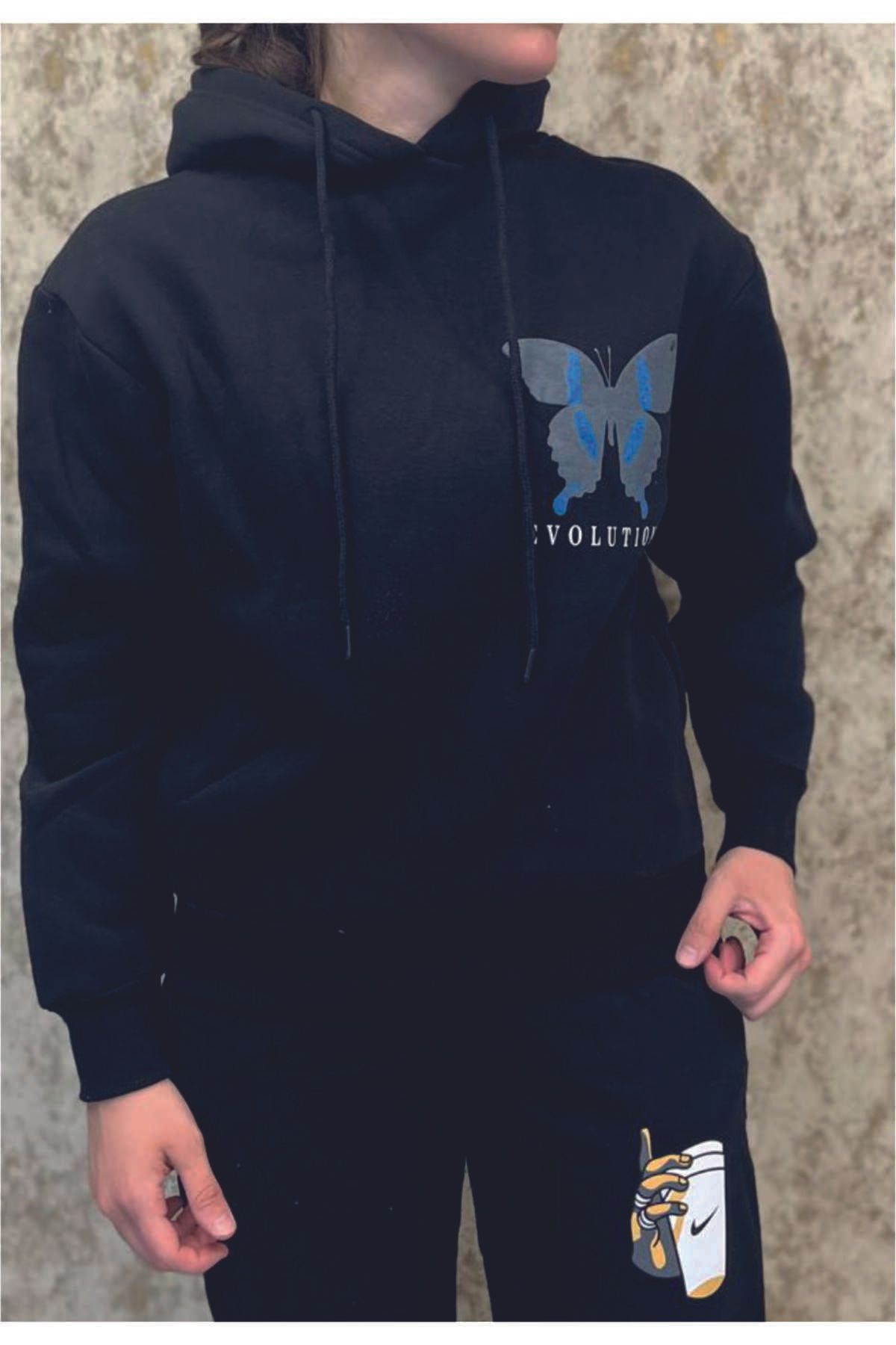 MAK Sweatshirt Kapüşonlu siyah