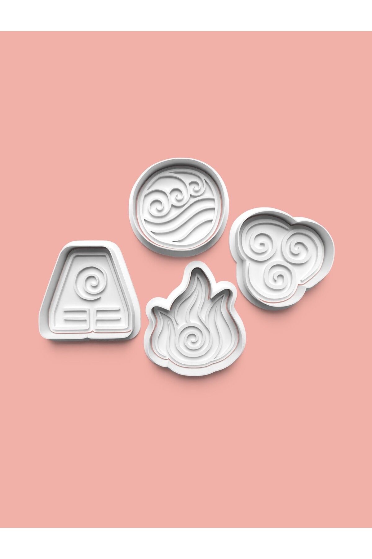 AKTASTORE Dörtlü Element Kurabiye Kalıbı 4'lü set
