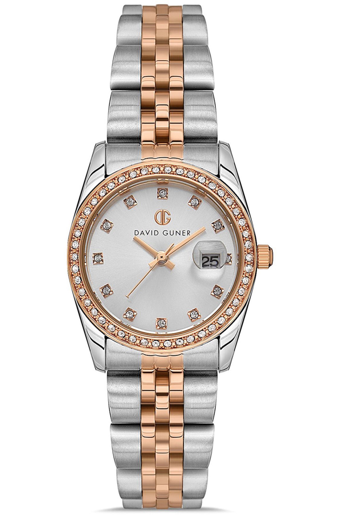 DAVID GUNER DAVİD GÜNER KADIN KOL SAATİ DG-8635LA-E1 28 MM metal-rose