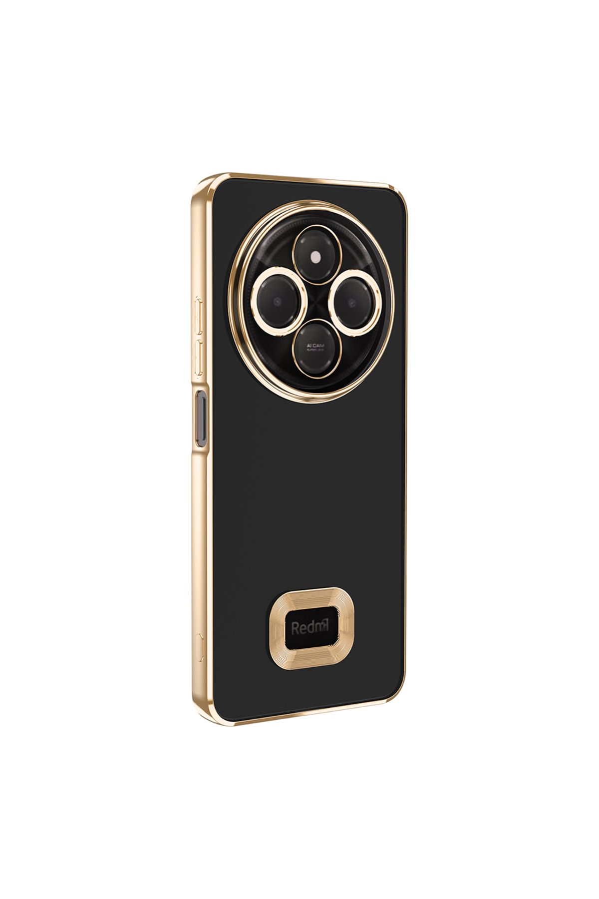 YTSGLOBAL Redmi 14C 4G Kılıf Kamera Korumalı Logo Gösteren YTSG Omega Kapak - Gold