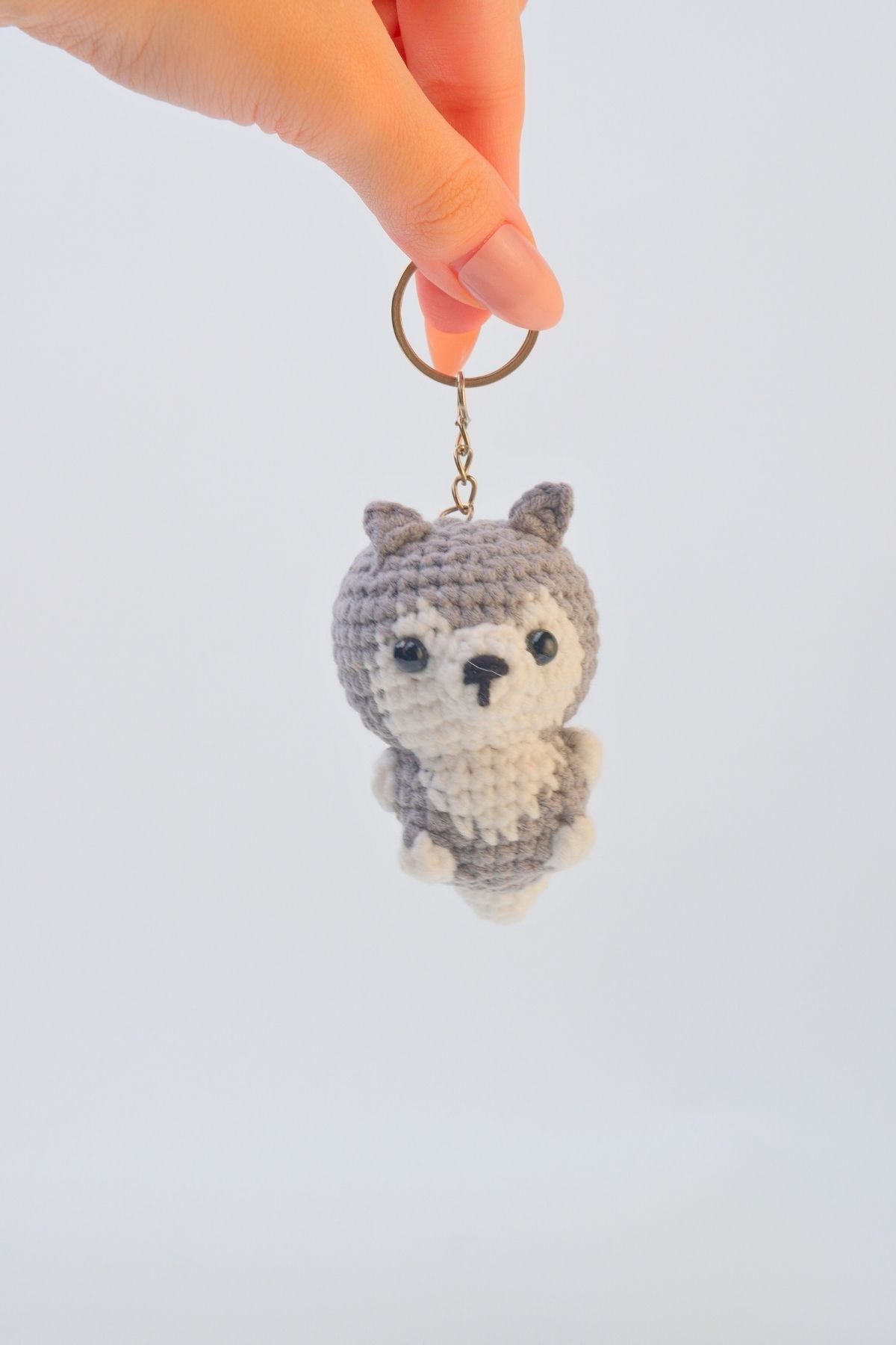 Nami Baby Amigurumi Anahtarlık El Yapımı Anahtarlık Tilki Figürlü Anahtarlık Doğal Anahtarlık