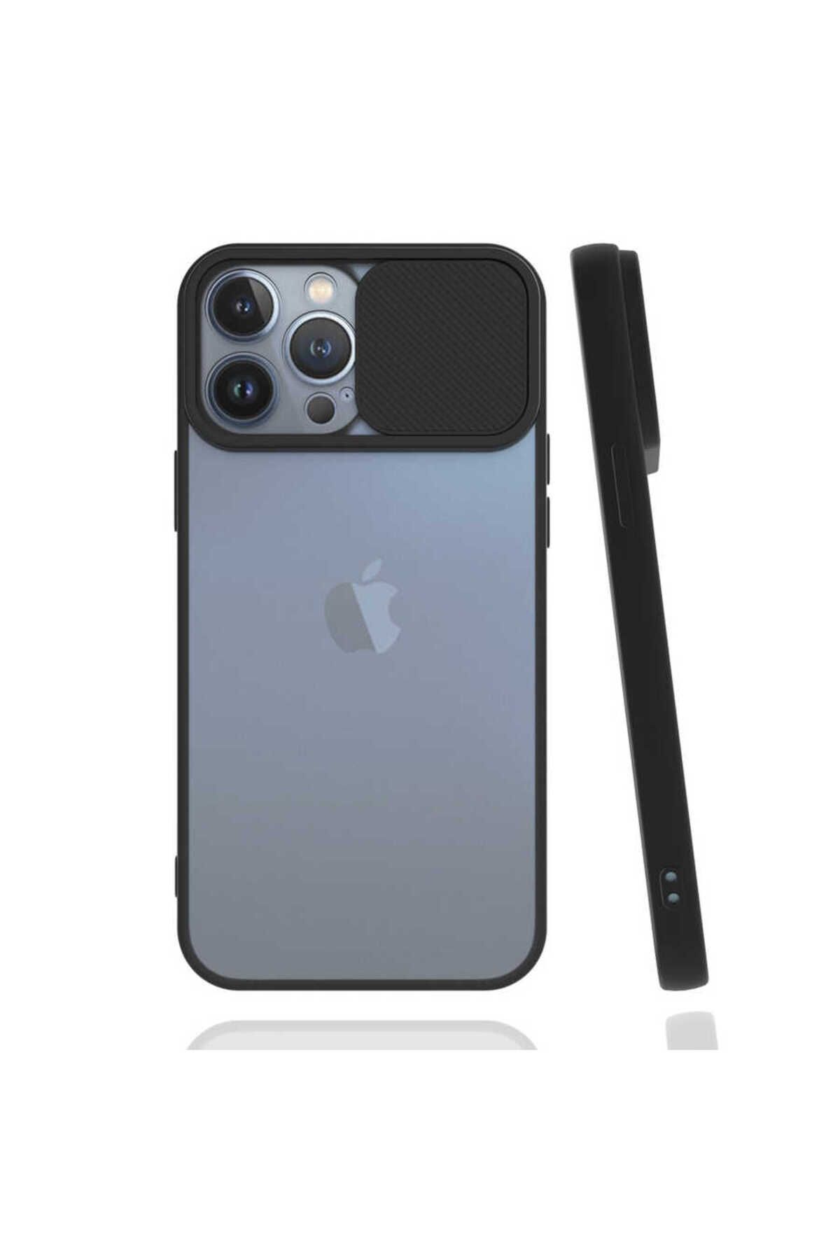 YTSGLOBAL iPhone 13 Pro Max Uyumlu YTSG LNSM-i Kılıf-Siyah