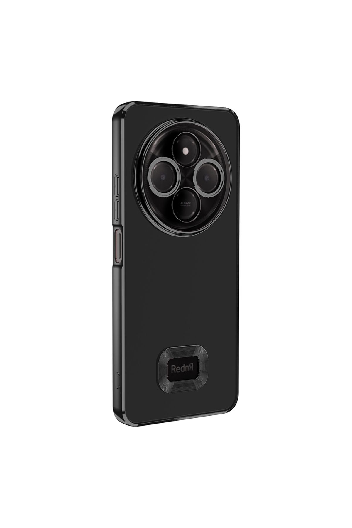 YTSGLOBAL Redmi 14C 4G Kılıf Kamera Korumalı Logo Gösteren YTSG Omega Kapak - Siyah