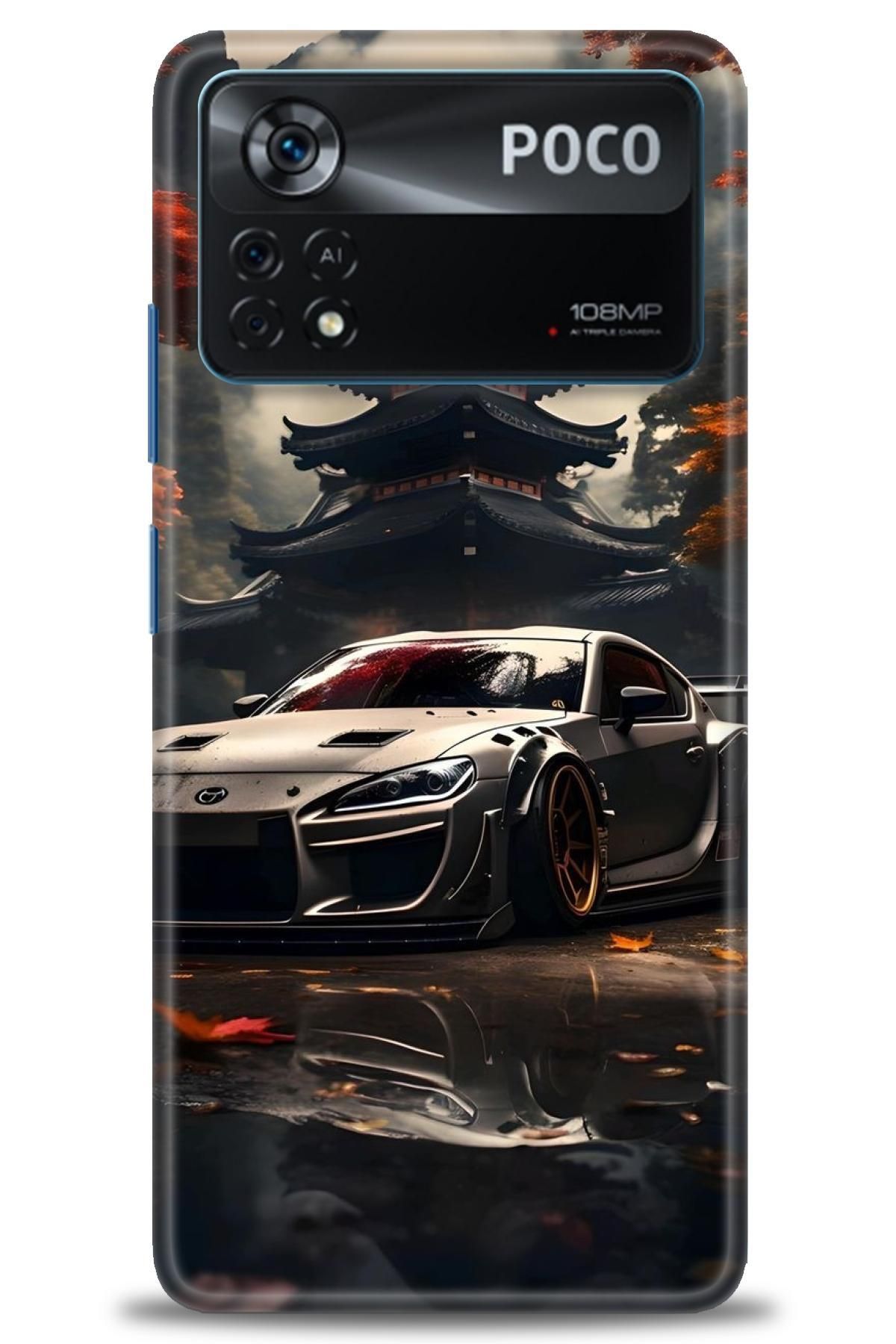 CooperTech Xiaomi Poco X4 Pro 5G İle Uyumlu HD Baskılı Desenli Silikon Kılıf - 242