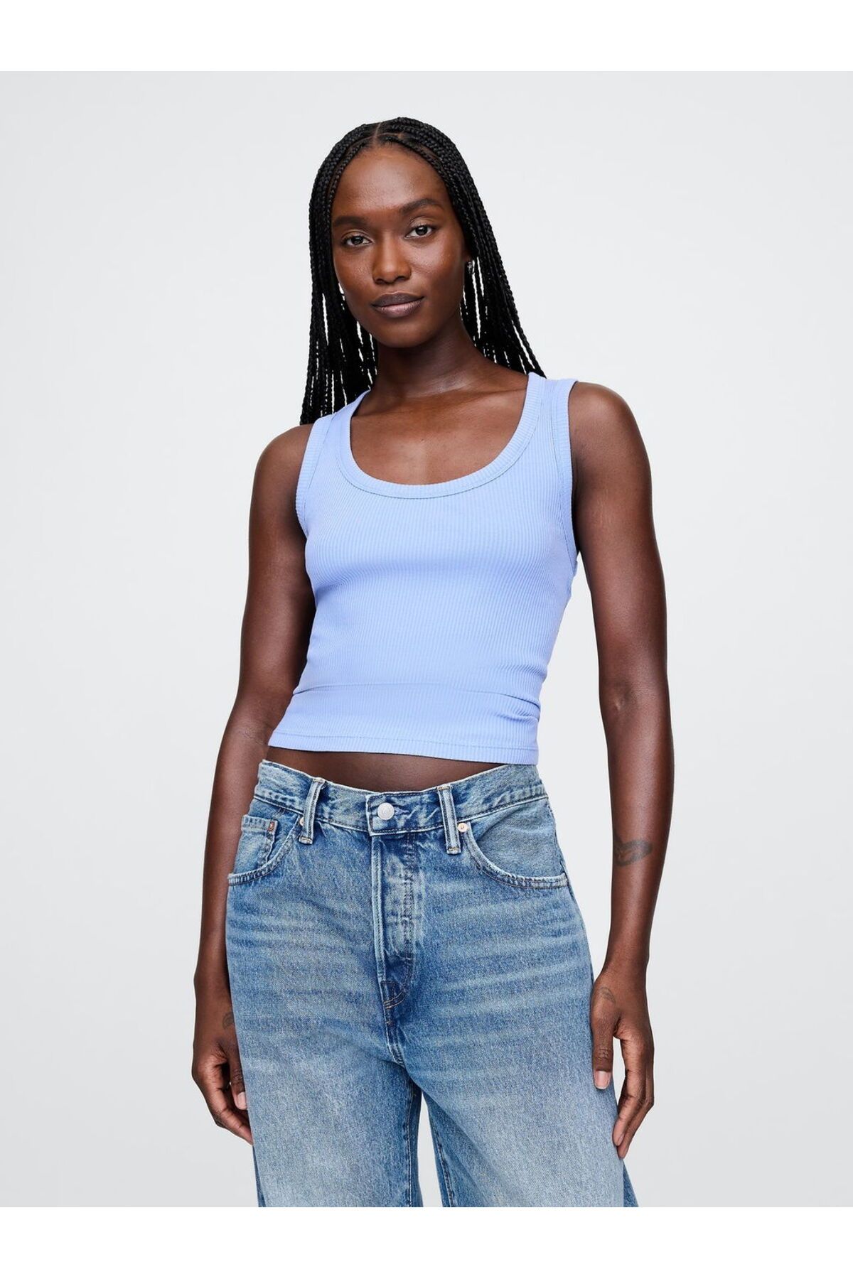GAP Rib Scoop Tank Top