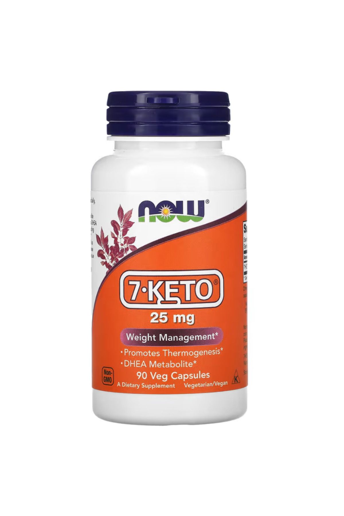 Now Foods , 7-KETO, 25 mg, 90 Veg Capsules
