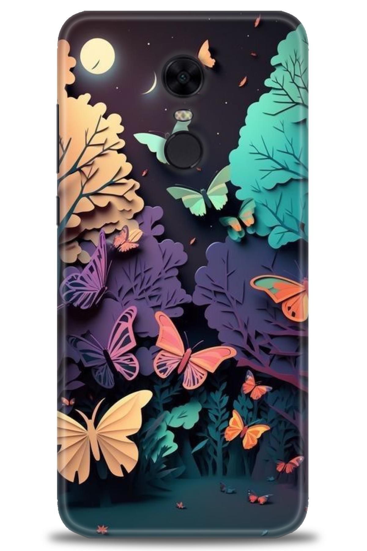 CooperTech Xiaomi Redmi 5 Plus İle Uyumlu HD Baskılı Desenli Silikon Kılıf - 522