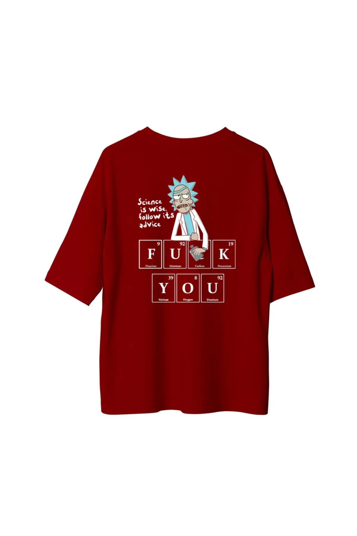 Koklonmoda Unisex Doktor Ricky Baskılı Oversize T-Shirt