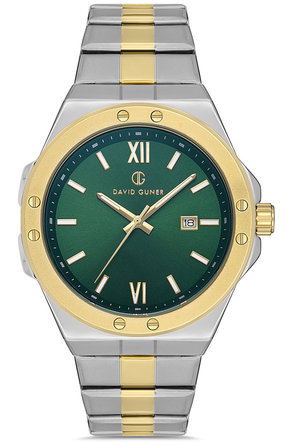 DAVID GUNER DAVİD GÜNER ERKEK KOL SAATİ DG-8608GA-D10 43 MM METAL-GOLD