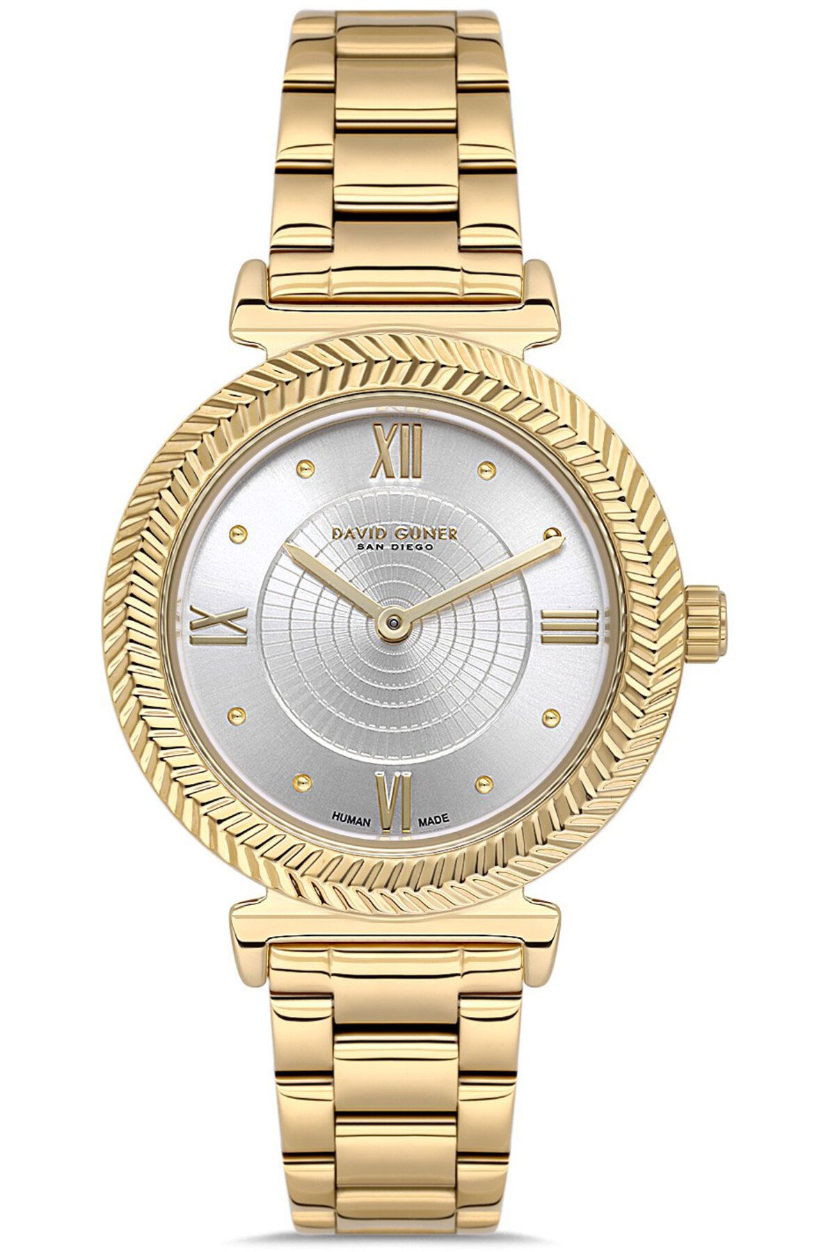 DAVID GUNER DAVİD GÜNER KADIN KOL SAATİ DG-8908LA-B1 32 MM GOLD