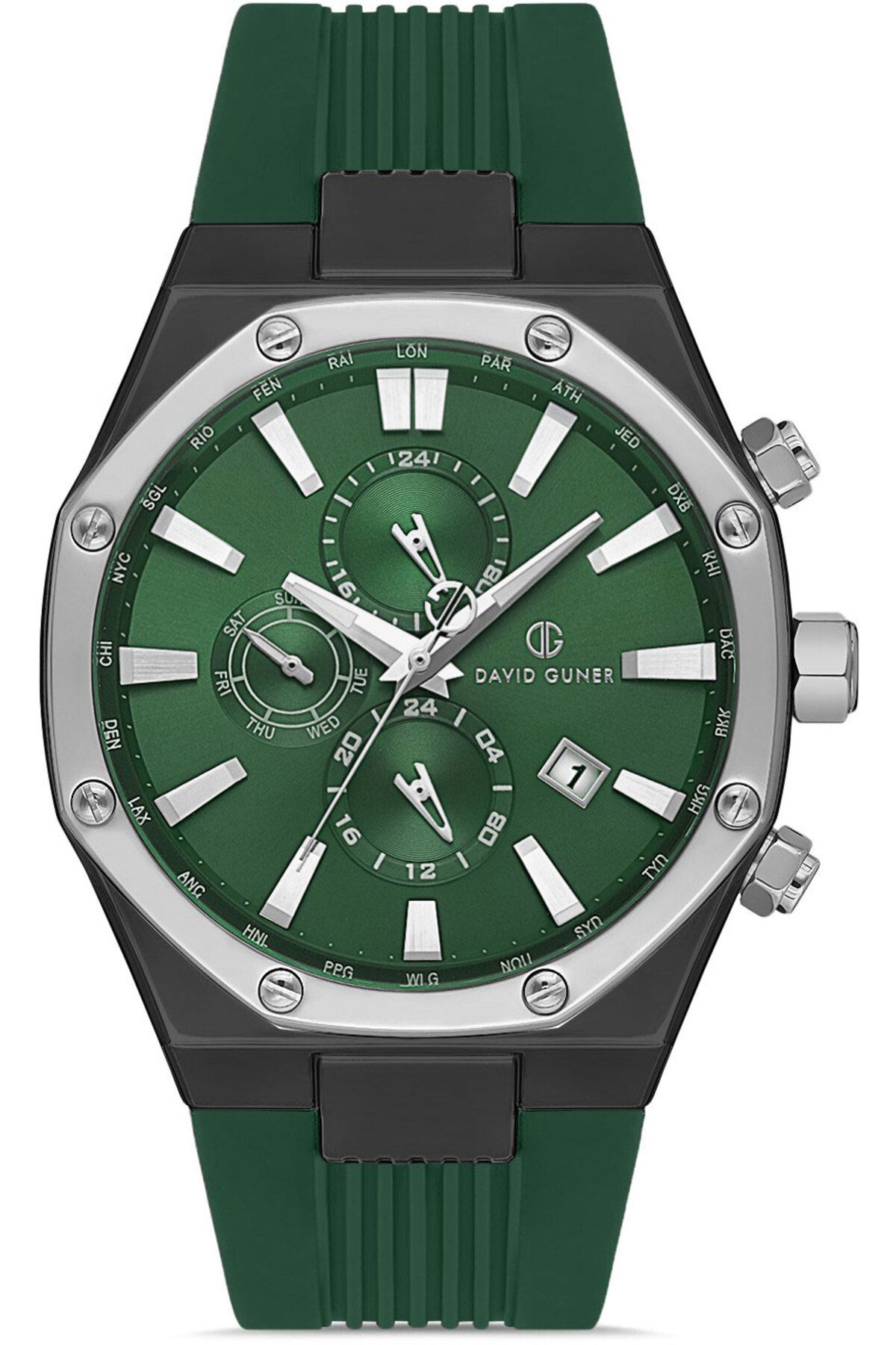 DAVID GUNER DAVİD GÜNER ERKEK KOL SAATİ DG-8821GD-J10 49 MM Yeşil
