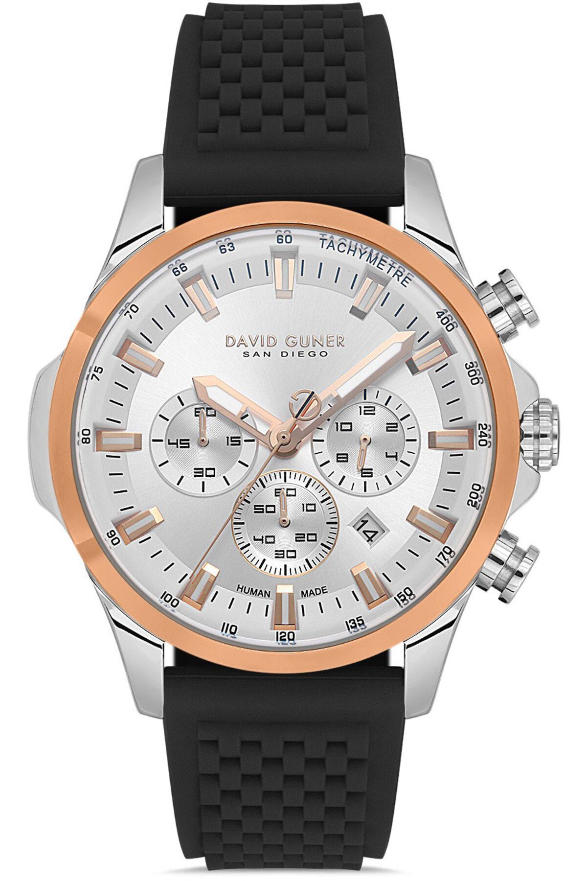 DAVID GUNER DAVİD GÜNER ERKEK KOL SAATİ DG-8877GD-E1 46 MM Siyah