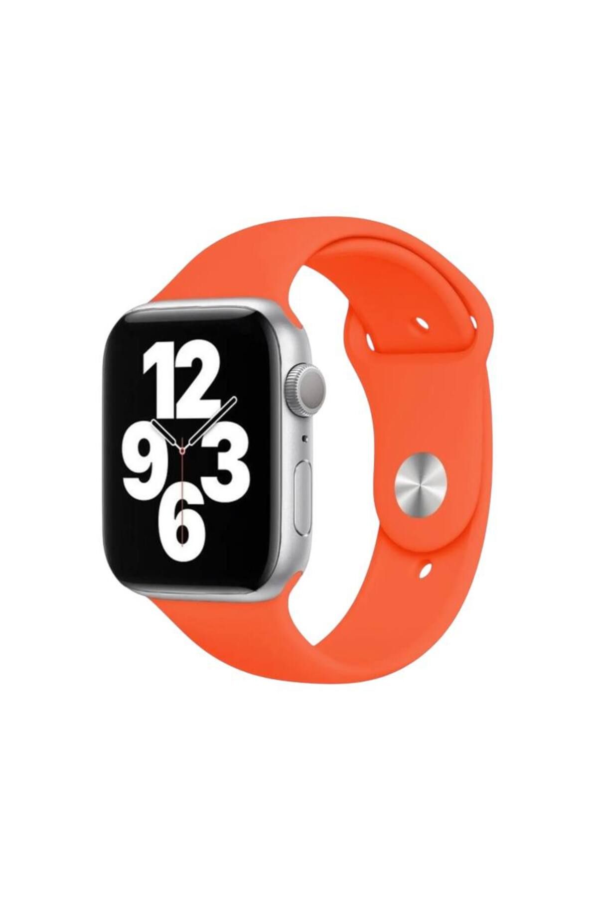 Bruntoo BR Apple Watch Series Ultra 10/9/8/7/6/5/4/SE/3/2/1 49mm-46mm-45mm-44mm-42mm M/L Beden Silikon kordon
