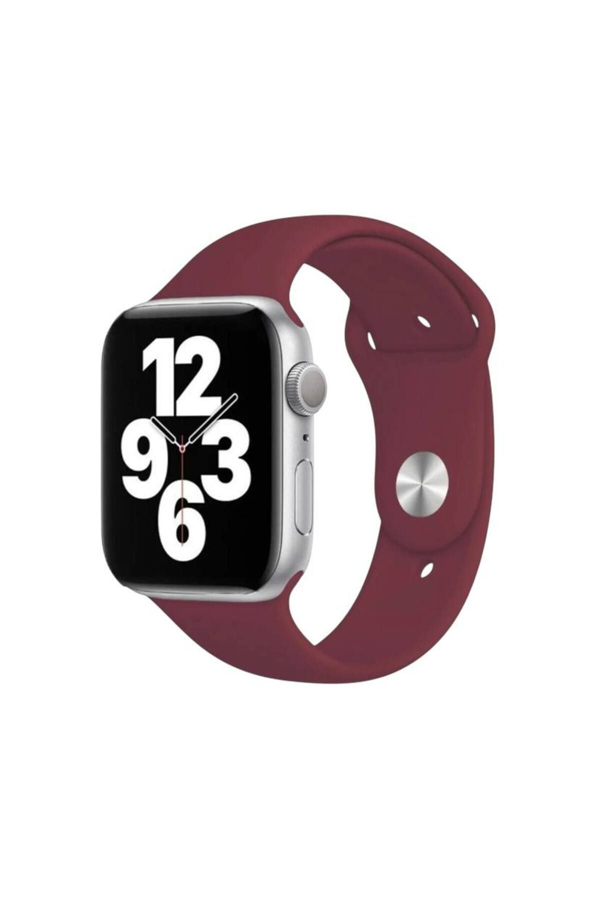 Bruntoo BR Apple Watch Series Ultra 10/9/8/7/6/5/4/SE/3/2/1 49mm-46mm-45mm-44mm-42mm M/L Beden Silikon kordon