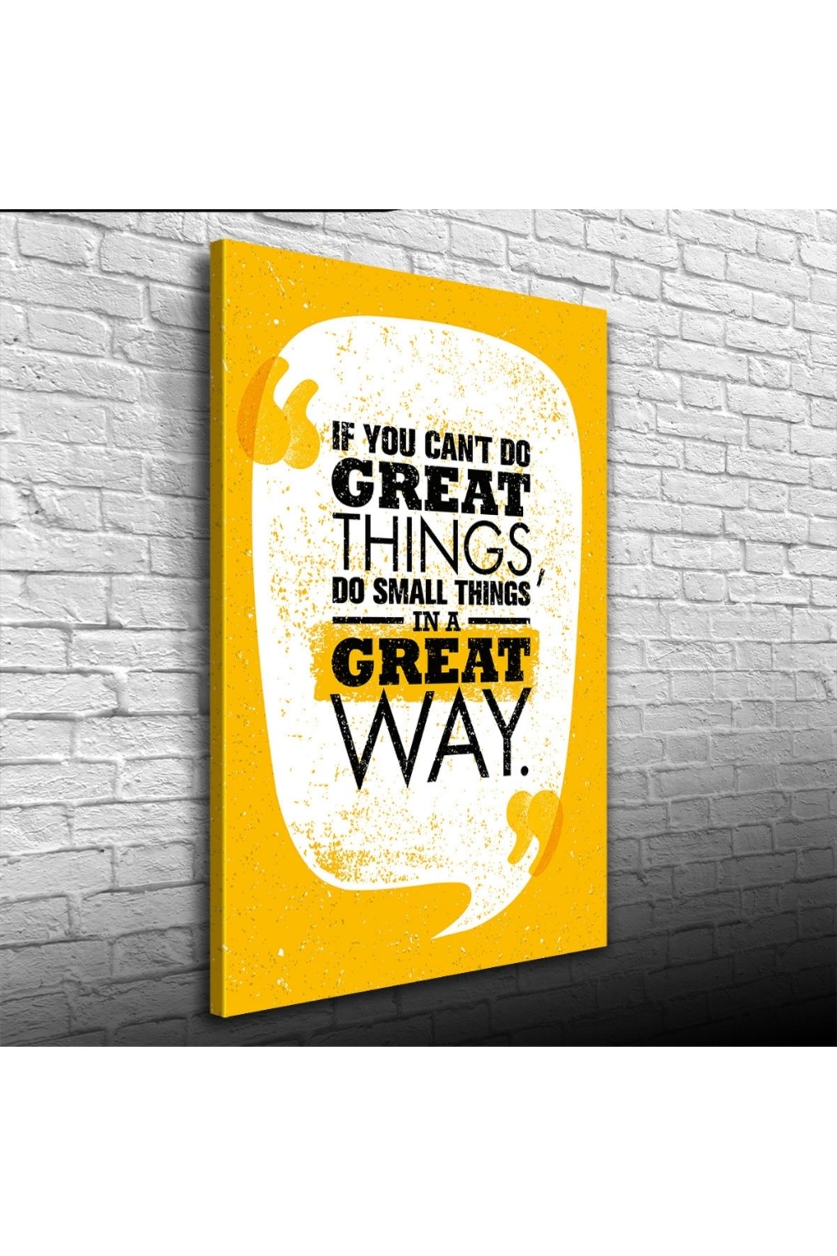 Kanonik Education Great Thing Afiş Turuncu Tonlarda Kanvas Tablo 50 x 70