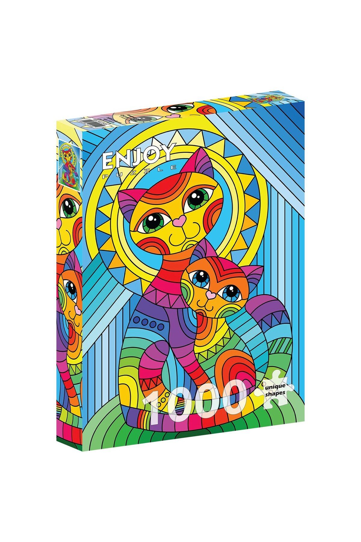 Enjoy-Puzzle 1000 pieces ENJOY - Inseparable Cat and Kitten 1