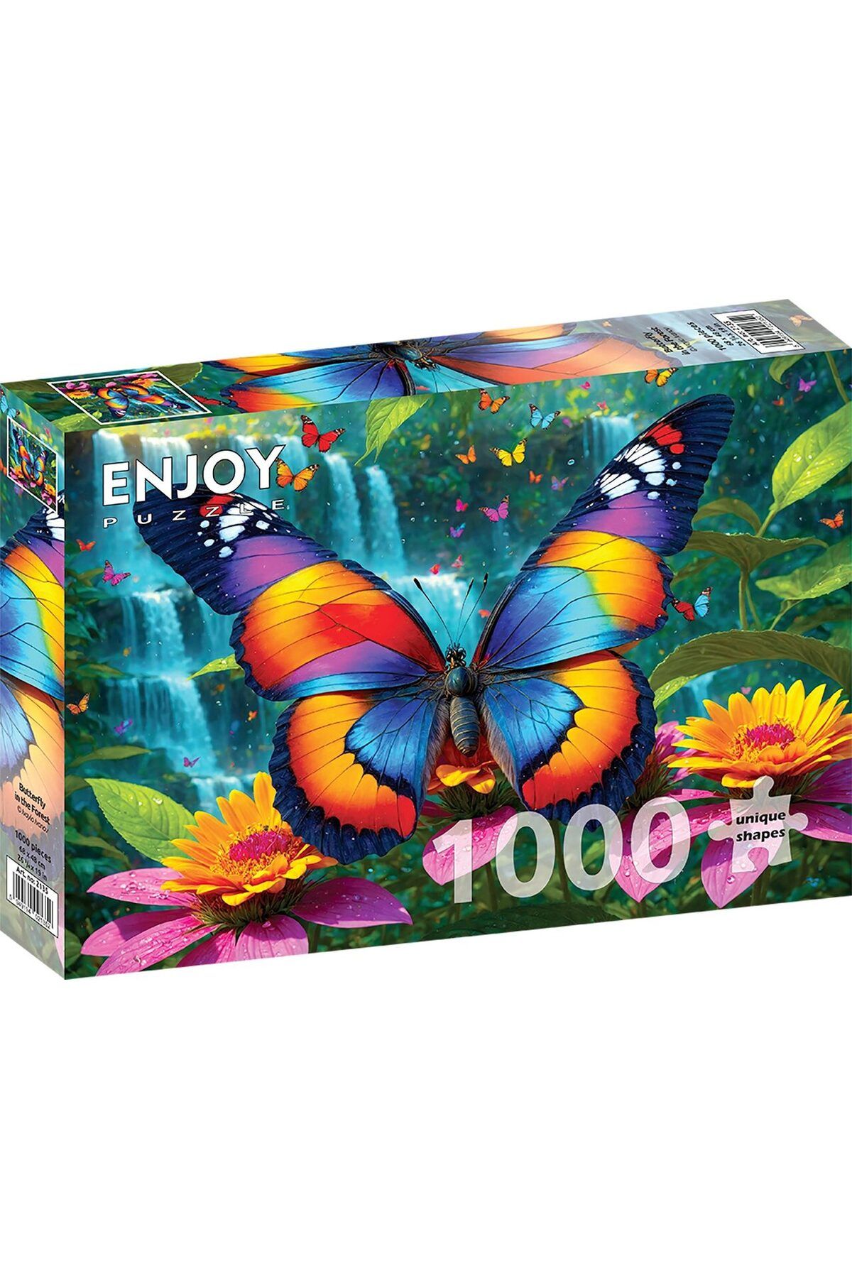 Enjoy-Puzzle 1000 piese - Butterfly in the Forest (Enjoy-2135) 1