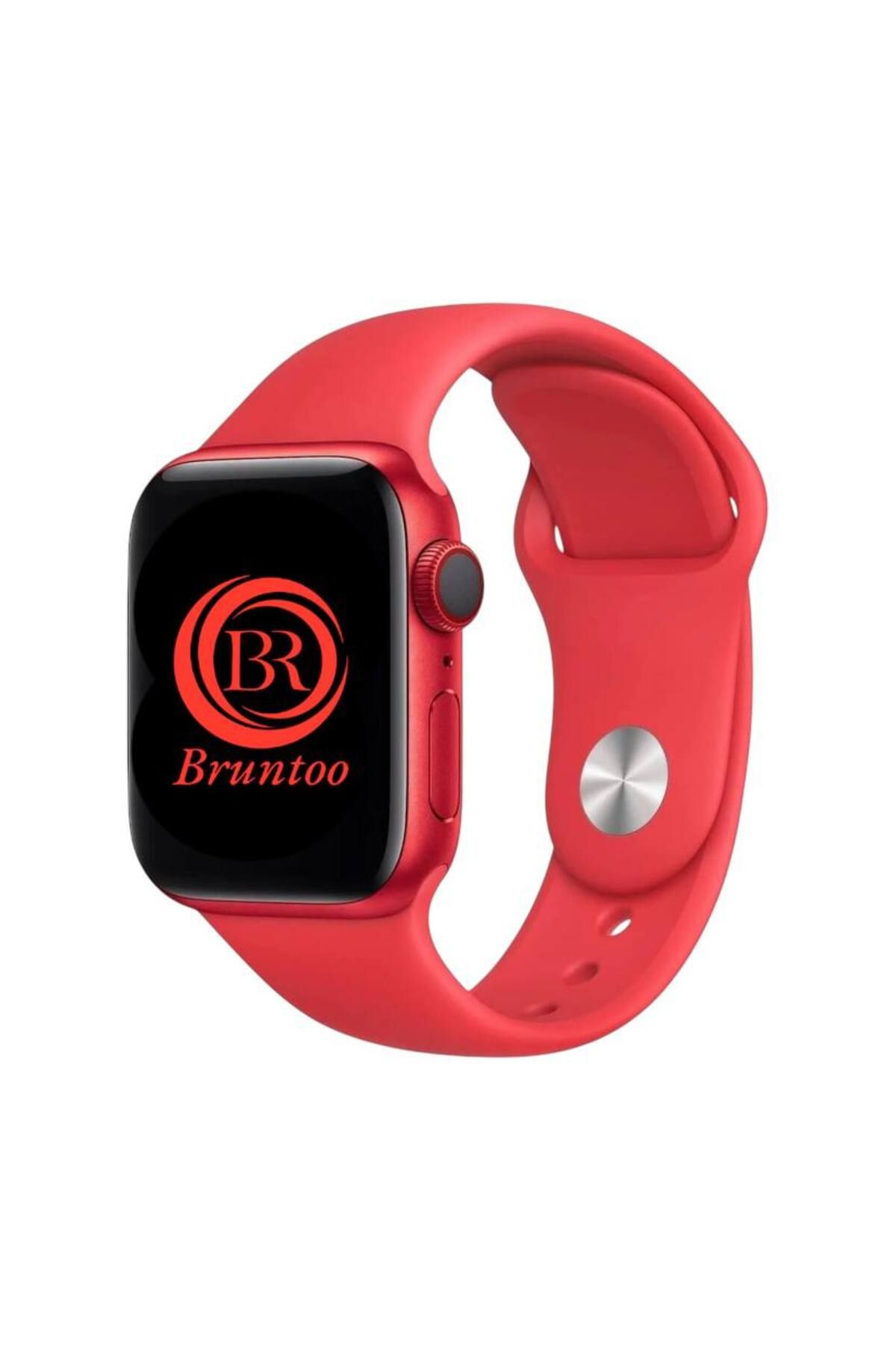 Bruntoo BR Apple Watch Series Ultra 10/9/8/7/6/5/4/SE/3/2/1 49mm-46mm-45mm-44mm-42mm M/L Beden Silikon kordon