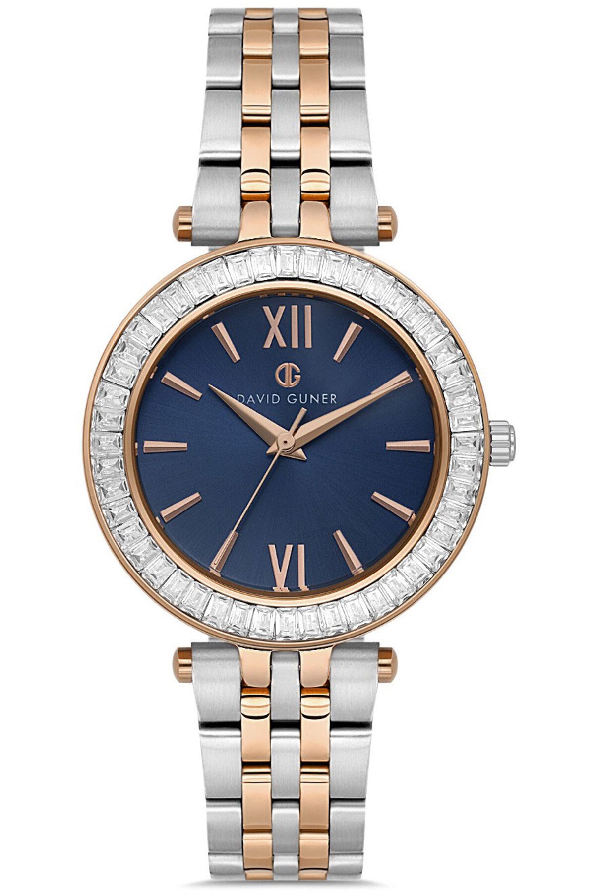 DAVID GUNER DAVİD GÜNER KADIN KOL SAATİ DG-8757LA-E3 34 MM metal-rose