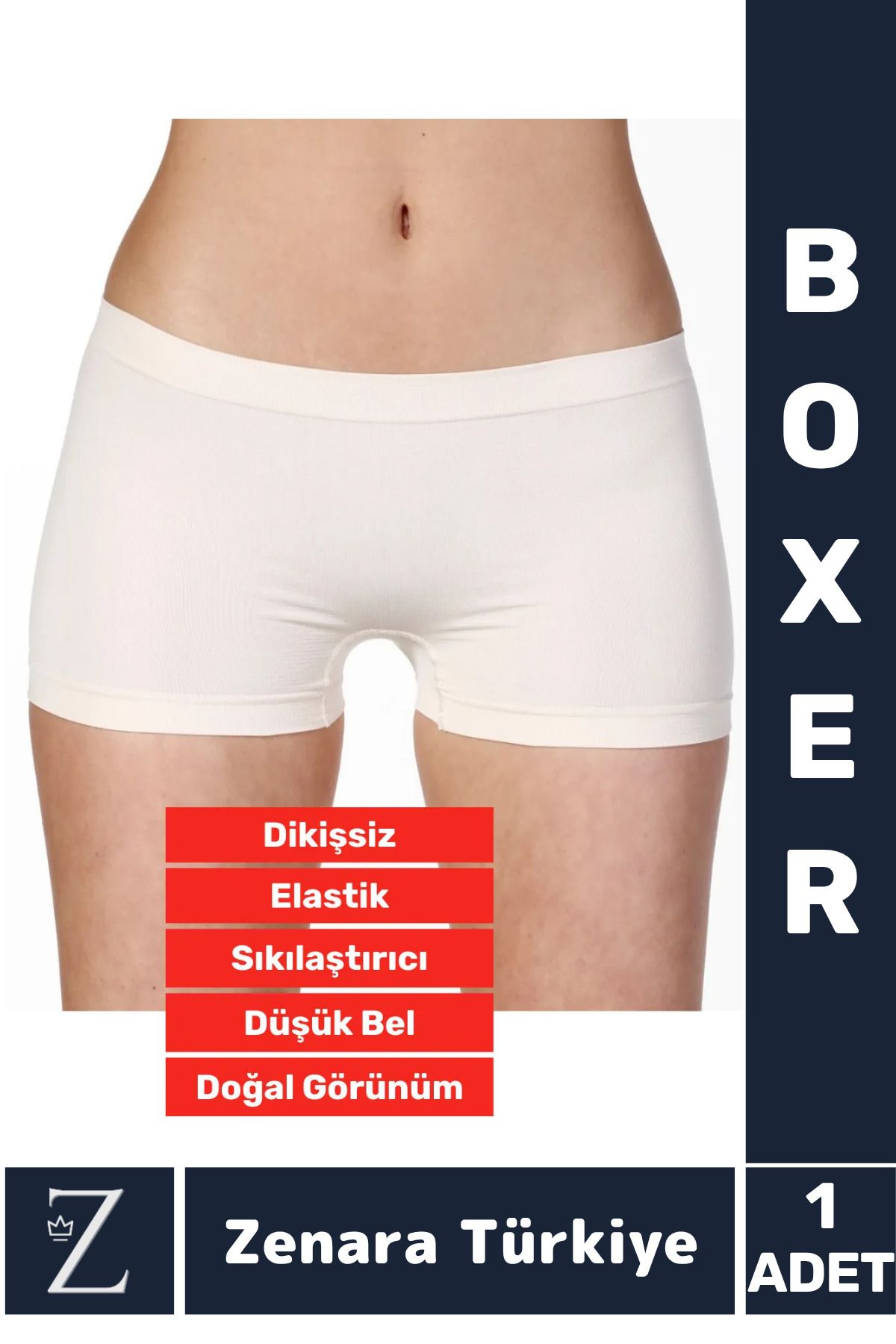 Zenara Gündelik İz Göstermez Düşük Bel Vücut Sıkılaştıran İncelten Toparlayan Dikişsiz Bato Boxer Korse