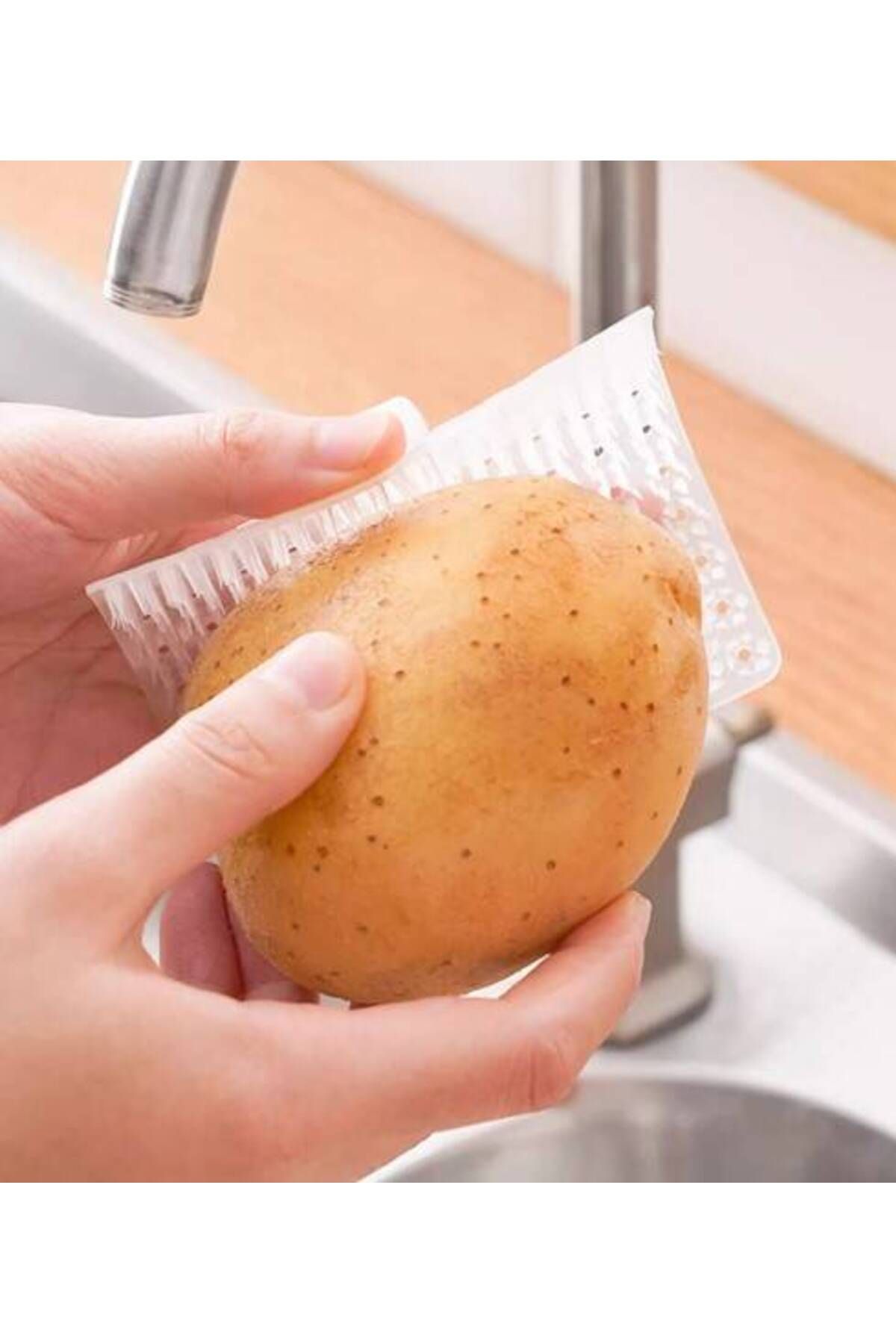 Vexahome Çok Amaçlı Sebze ve Meyve Temizleme Patates Soyma Fırçası