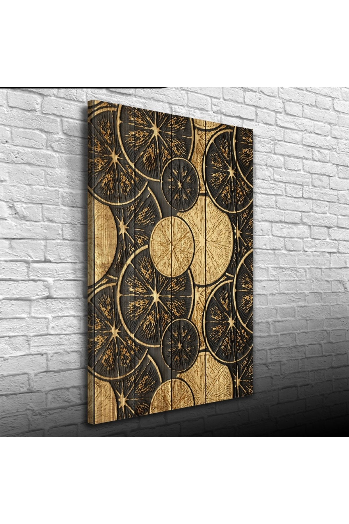Kanonik Education Kahve Tonlarda Desenler Kanvas Tablo 50 x 70